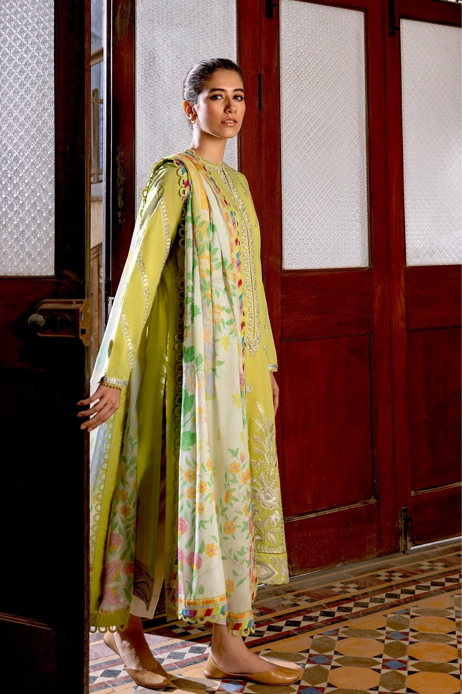 Zaha by Khadijah Shah Lawn Collection – SOSAN (ZL21-07 B) - Image 2