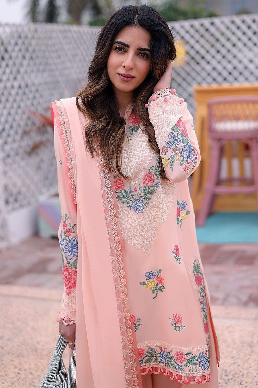 Zaha by Khadijah Shah Lawn Collection 2022 – ALLYSIAH (ZL22-10 A) - Image 6