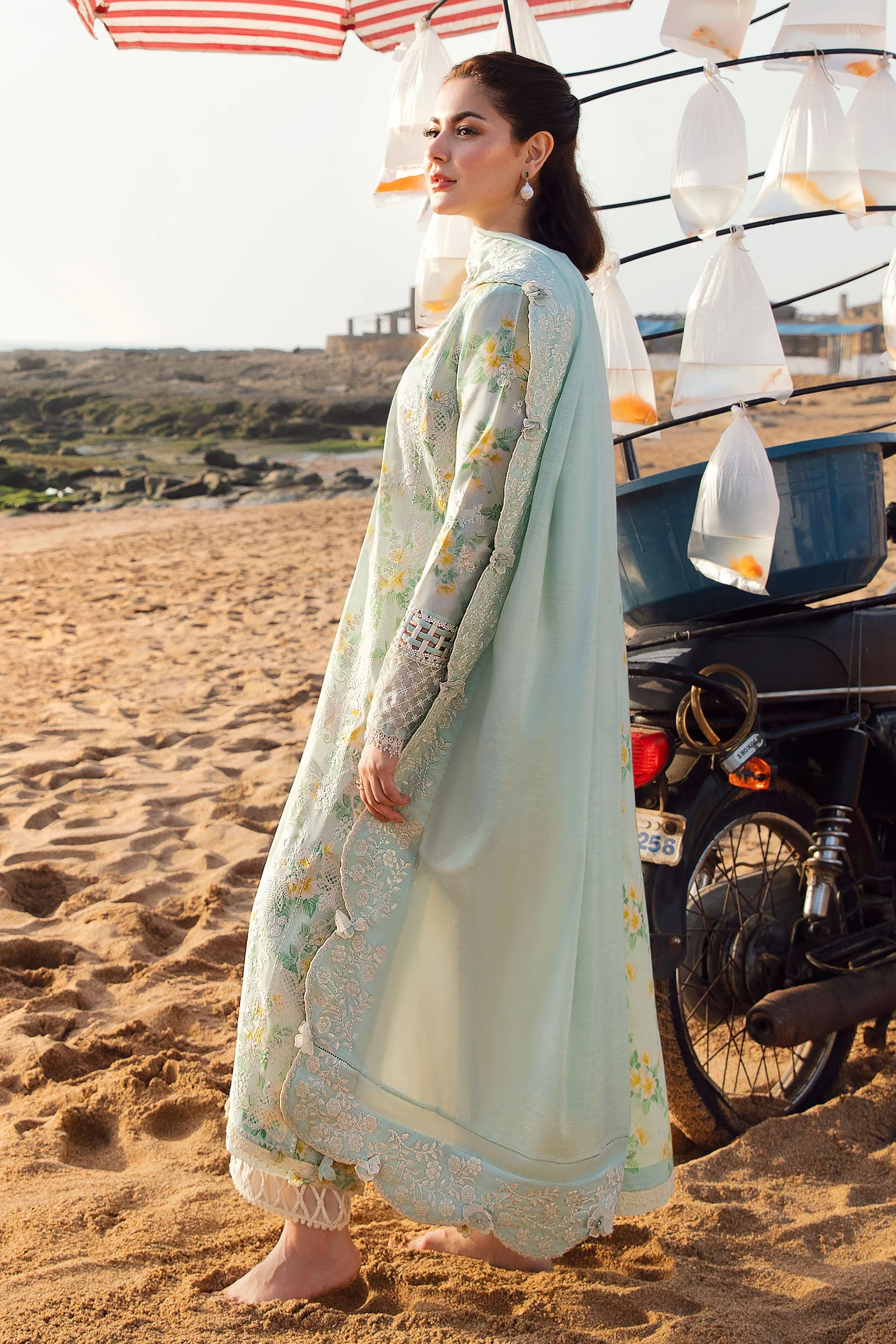 Zaha by Khadijah Shah Lawn Collection 2023 – NIHAN (ZL23-08 A) - Image 5