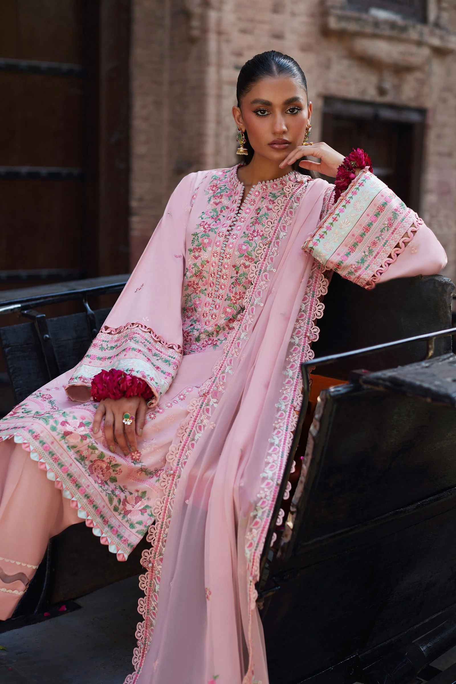 Zaha Festive Eid Lawn – AYSEL (ZF24-07) - Image 4