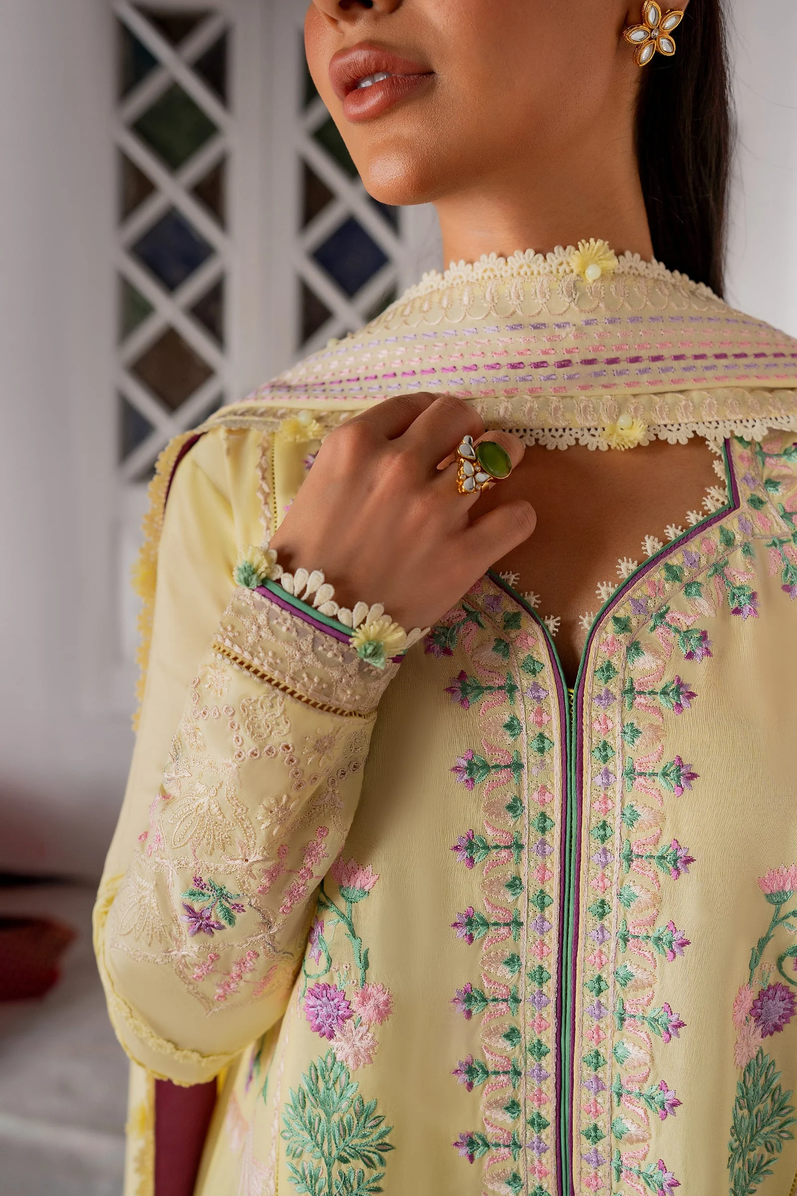 Zaha Festive Eid Lawn – LANA (ZF24-09) - Image 5