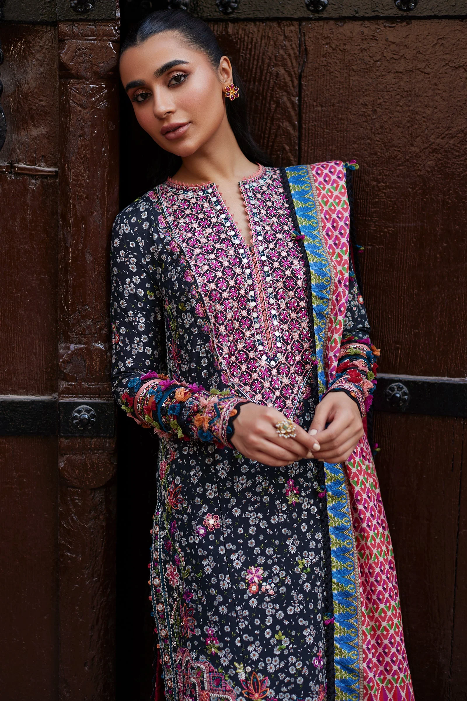 Zaha Festive Eid Lawn – NIHAN (ZF24-10) - Image 2
