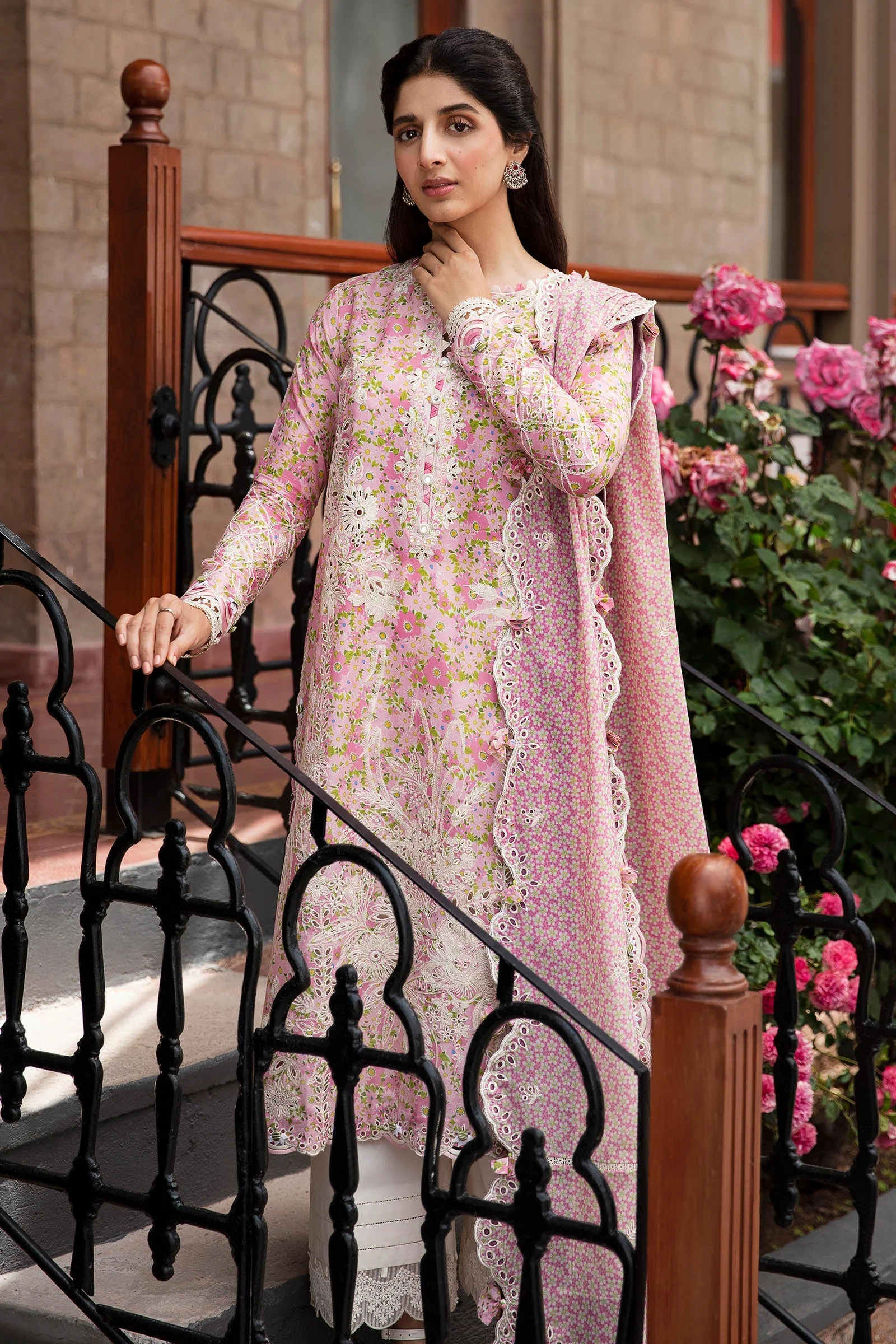 Zaha Festive Lawn Collection – LEYLA (ZF23-04) - Image 5