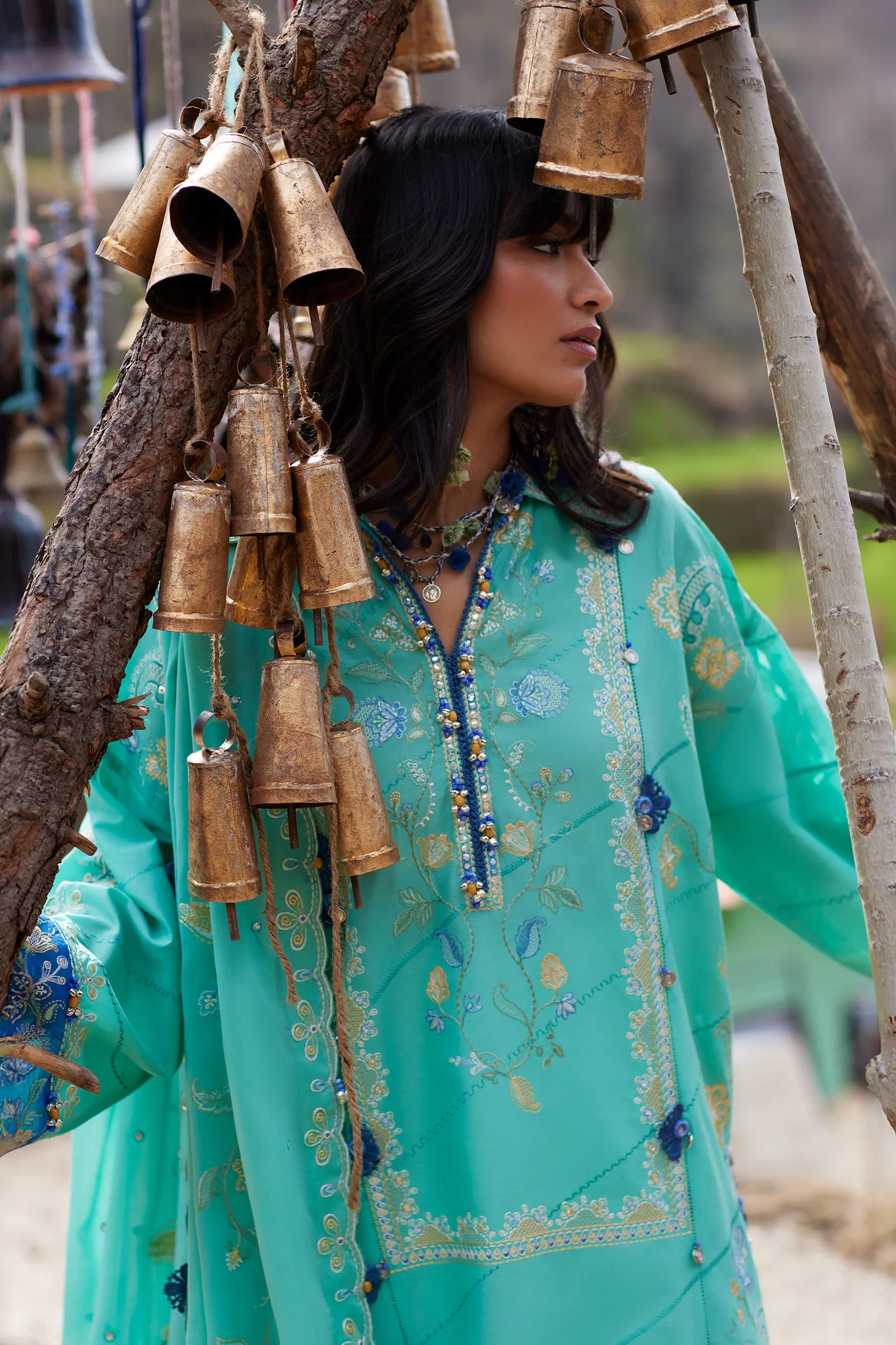 Zaha Festive Luxury Lawn – ZL26-06A - Image 3