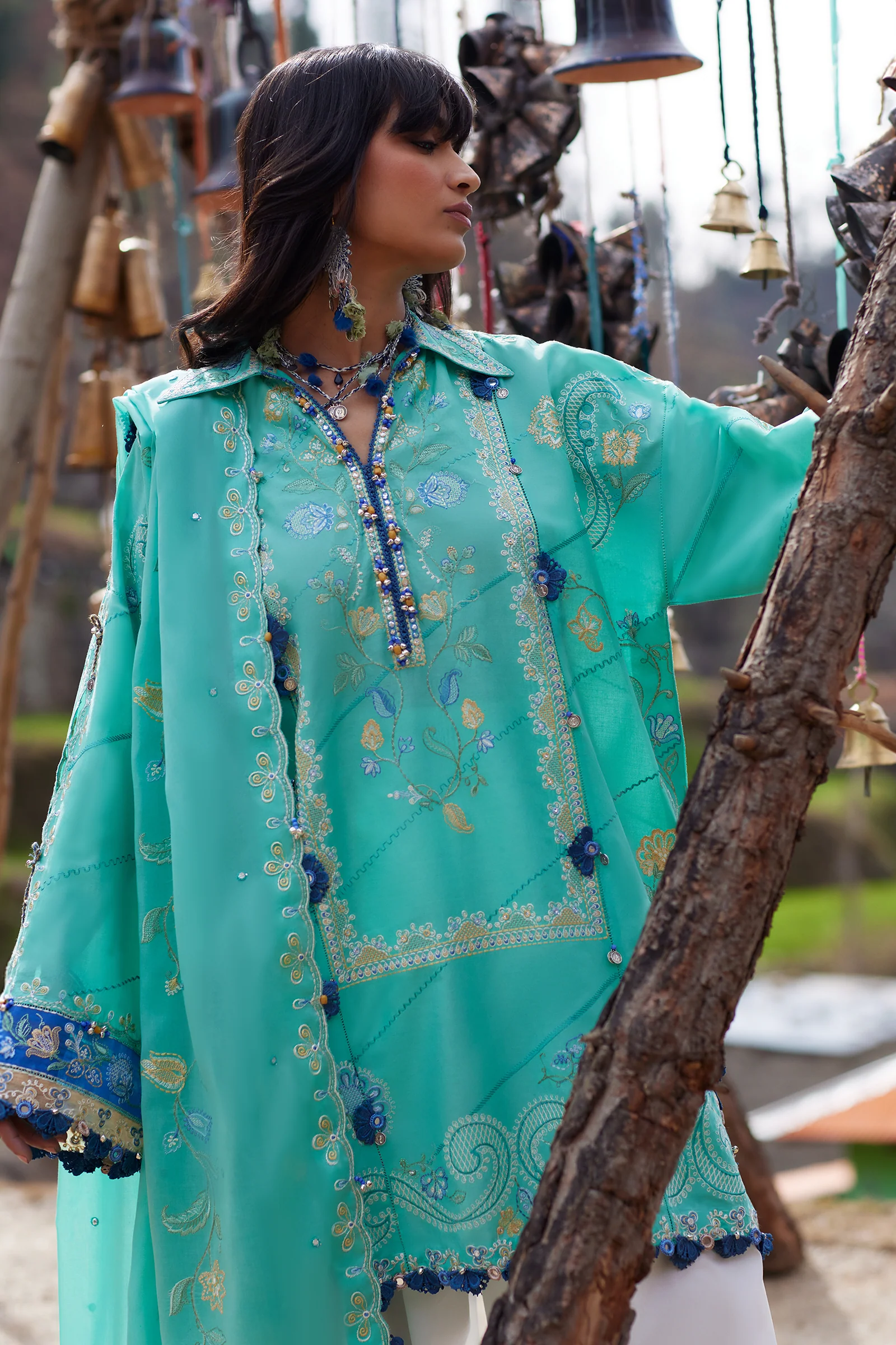 Zaha Festive Luxury Lawn – ZL26-06A - Image 4