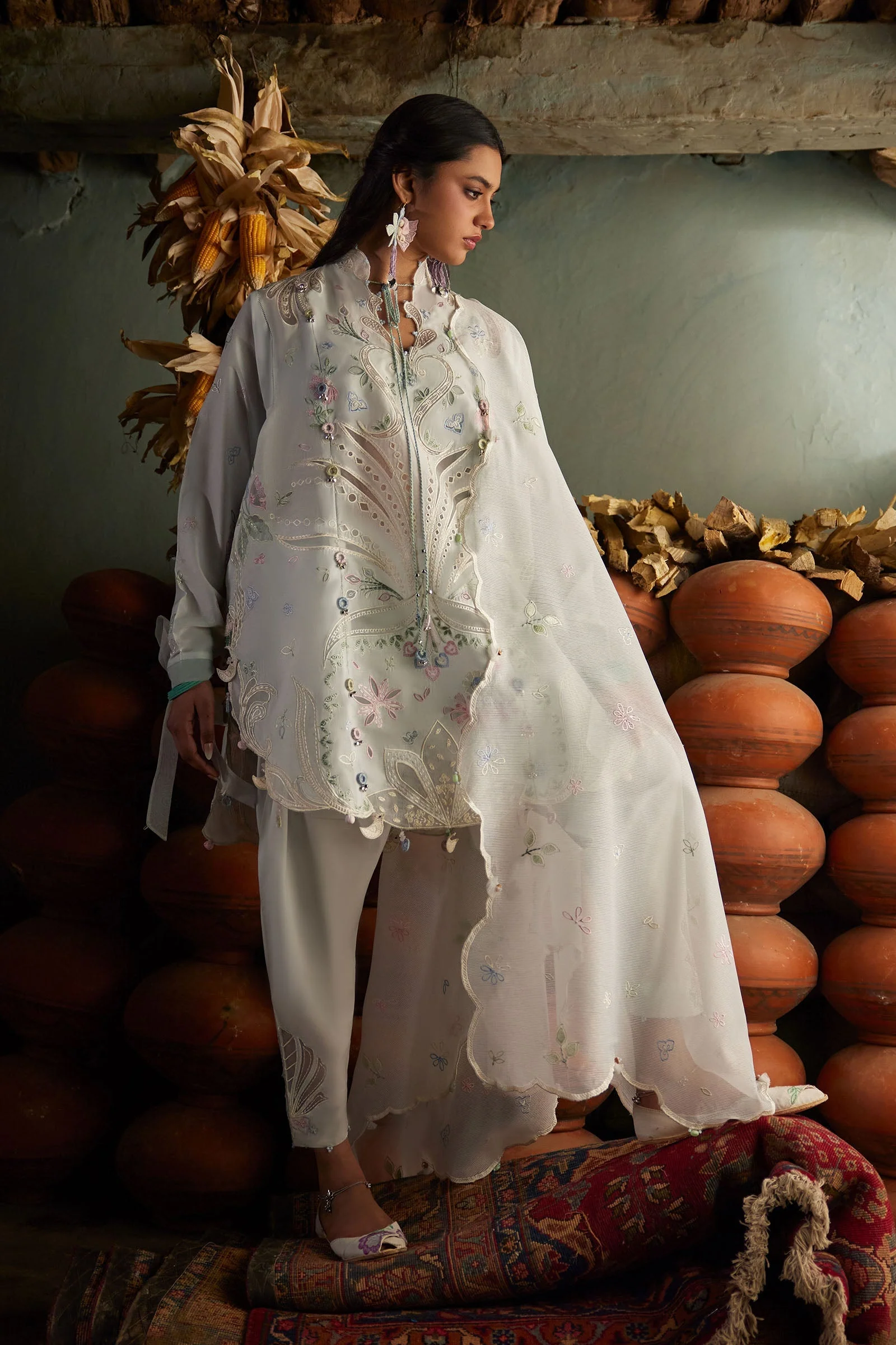 Zaha Festive Luxury Lawn – ZL26-10A - Image 2