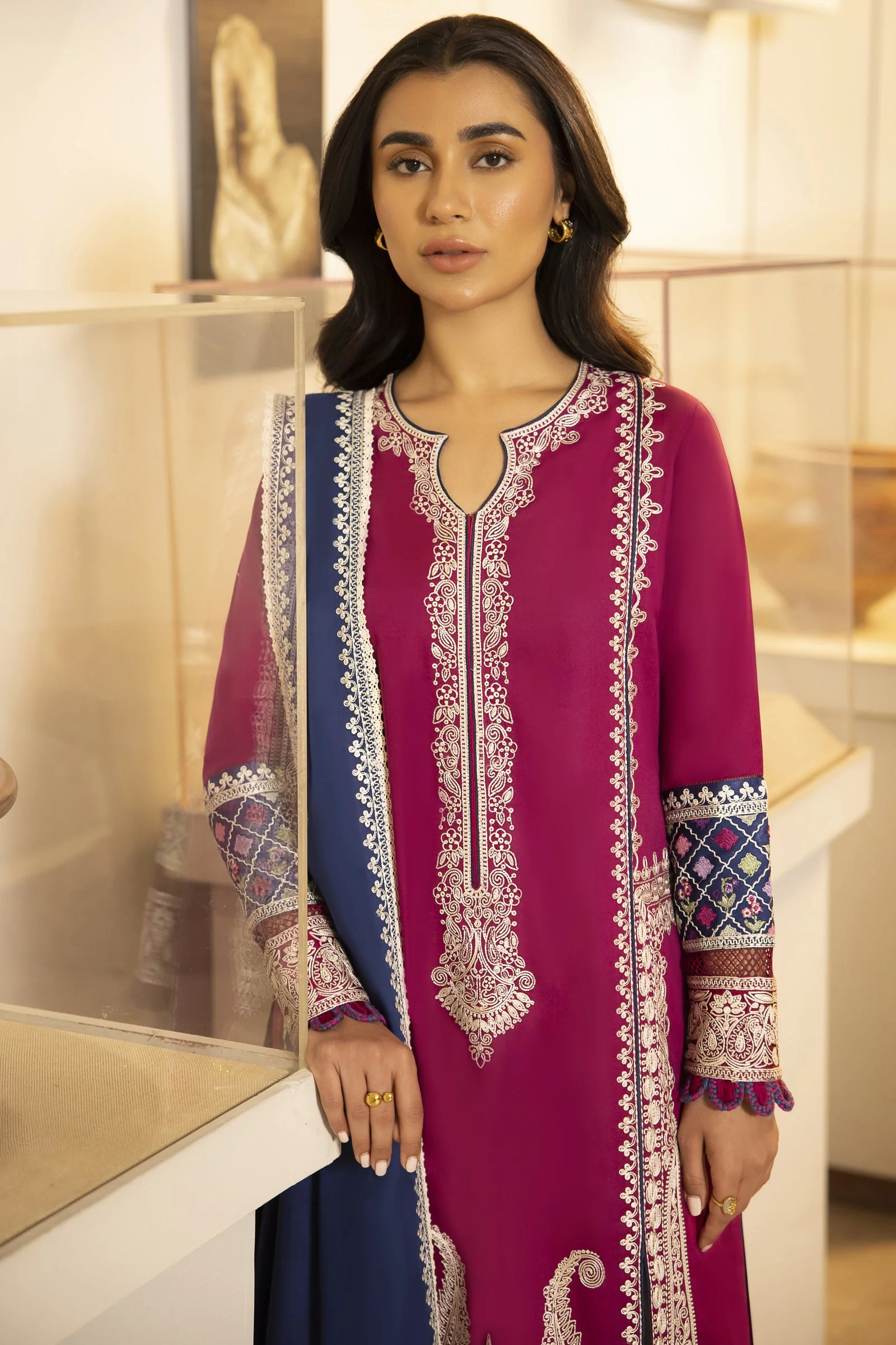 Zaha Luxury Lawn Collection 2024 – FERYA (ZL24-06 B) - Image 2