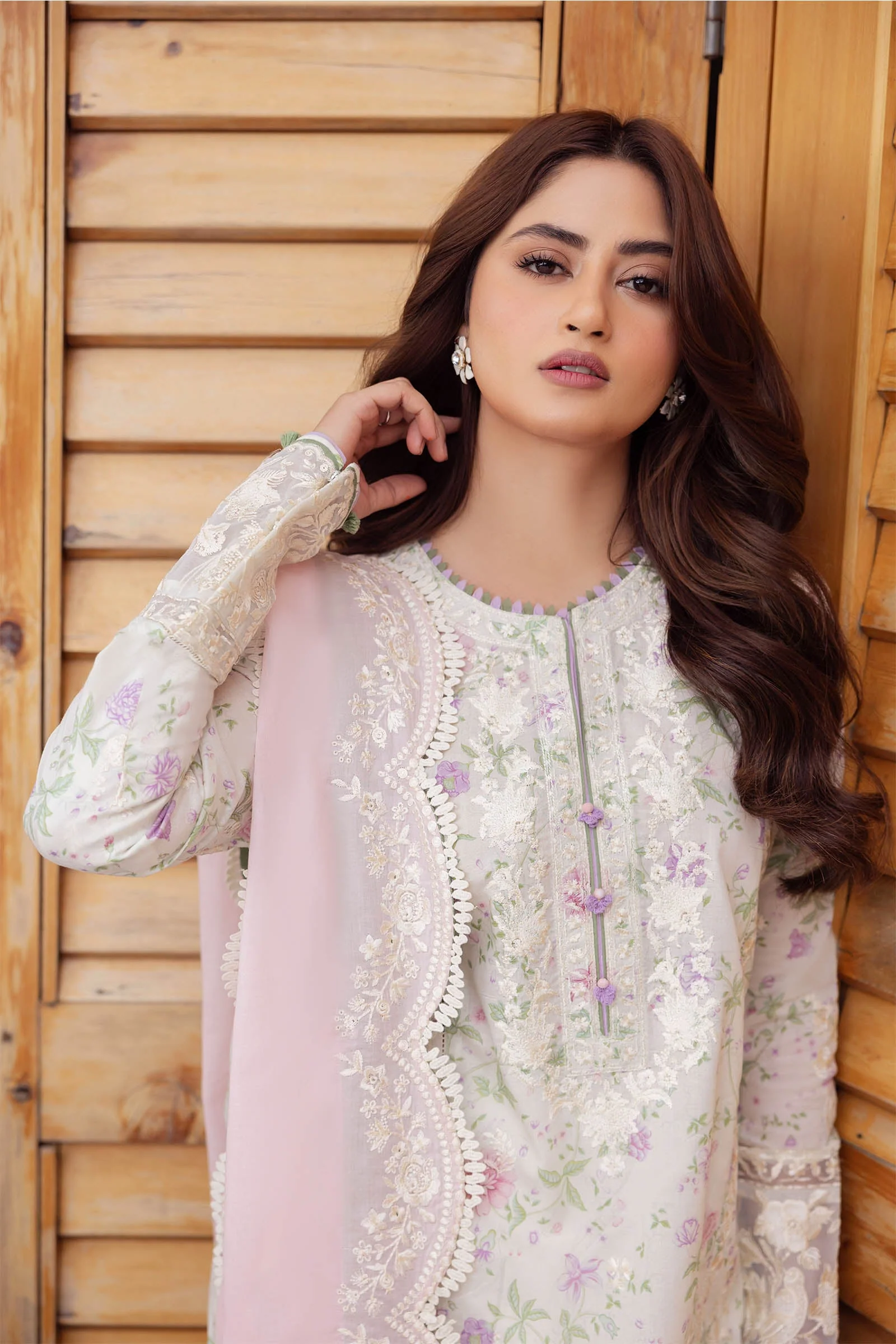 Zaha Luxury Lawn Collection 2024 – LEYLA (ZL24-12 B) - Image 2
