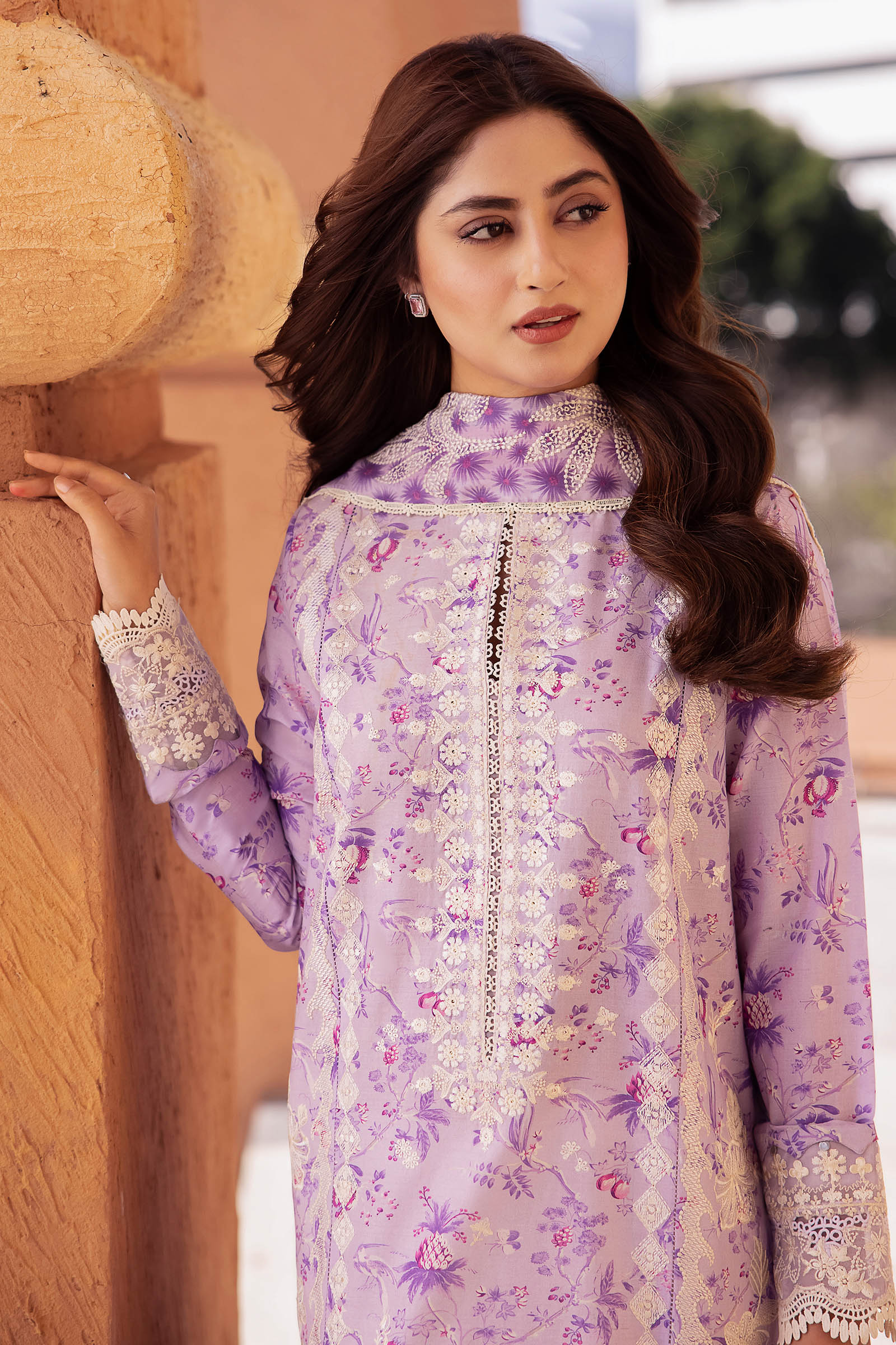 Zaha Luxury Lawn Collection 2024 – SENA (ZL24-10 A) - Image 2