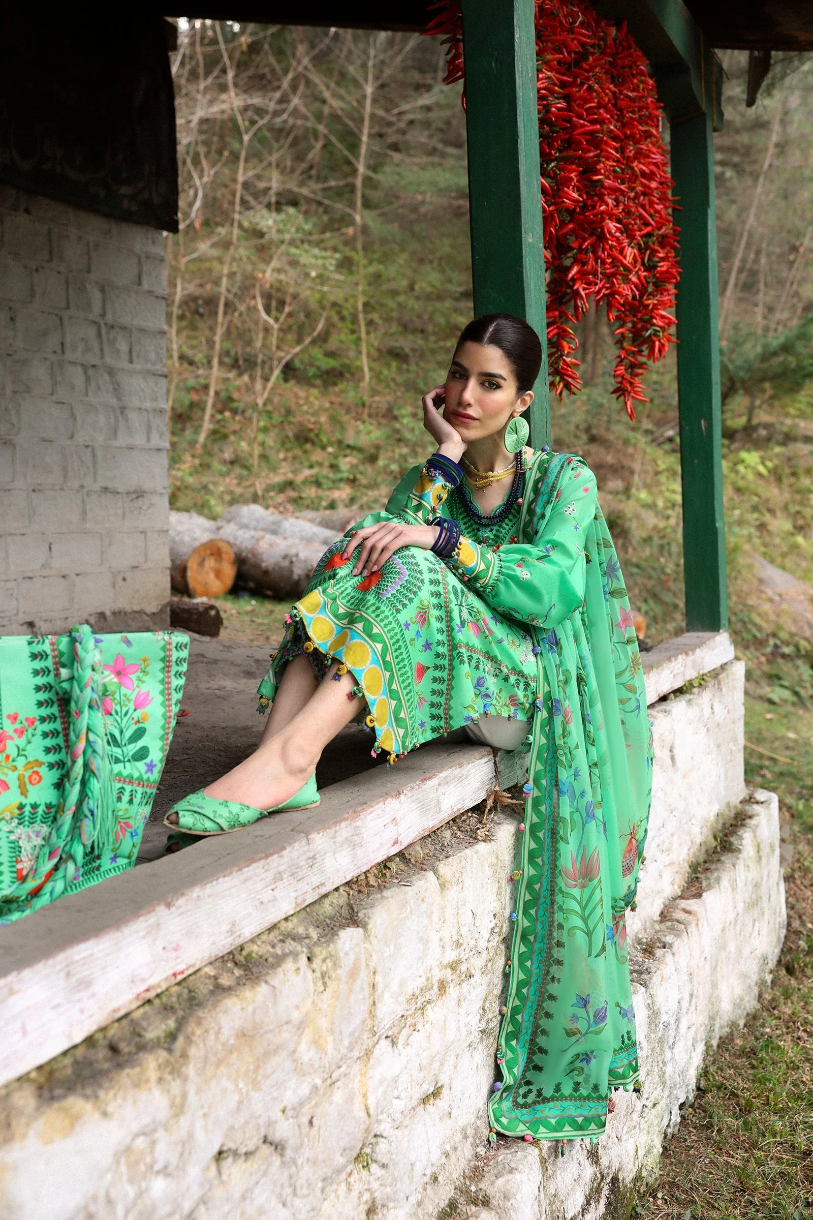 Zaha Neelum Luxury Lawn – AMANI (ZL25-06 A) - Image 7
