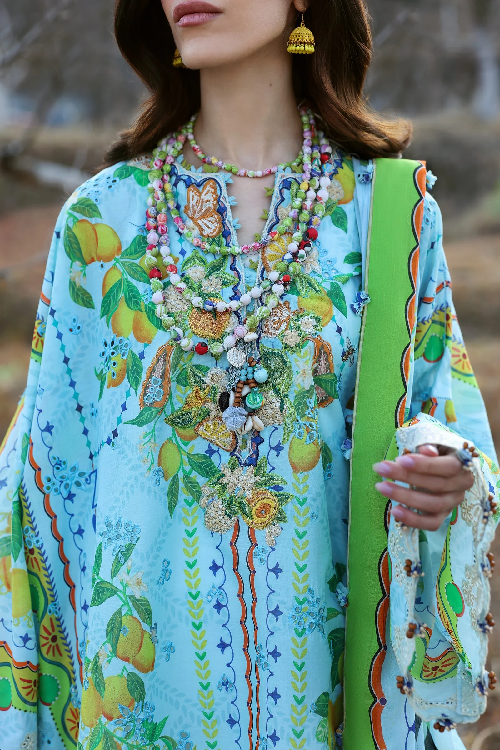 Zaha Neelum Luxury Lawn – DAHLIA (ZL25-04 B) - Image 3