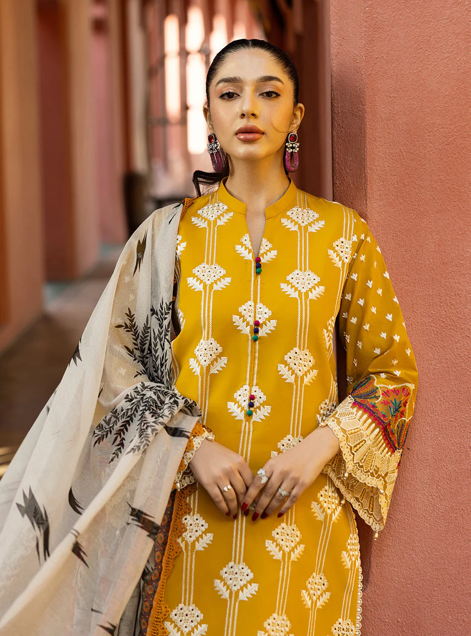 Zainab Chottani Chikankari Luxury Lawn – Aanya - 4A - Image 8