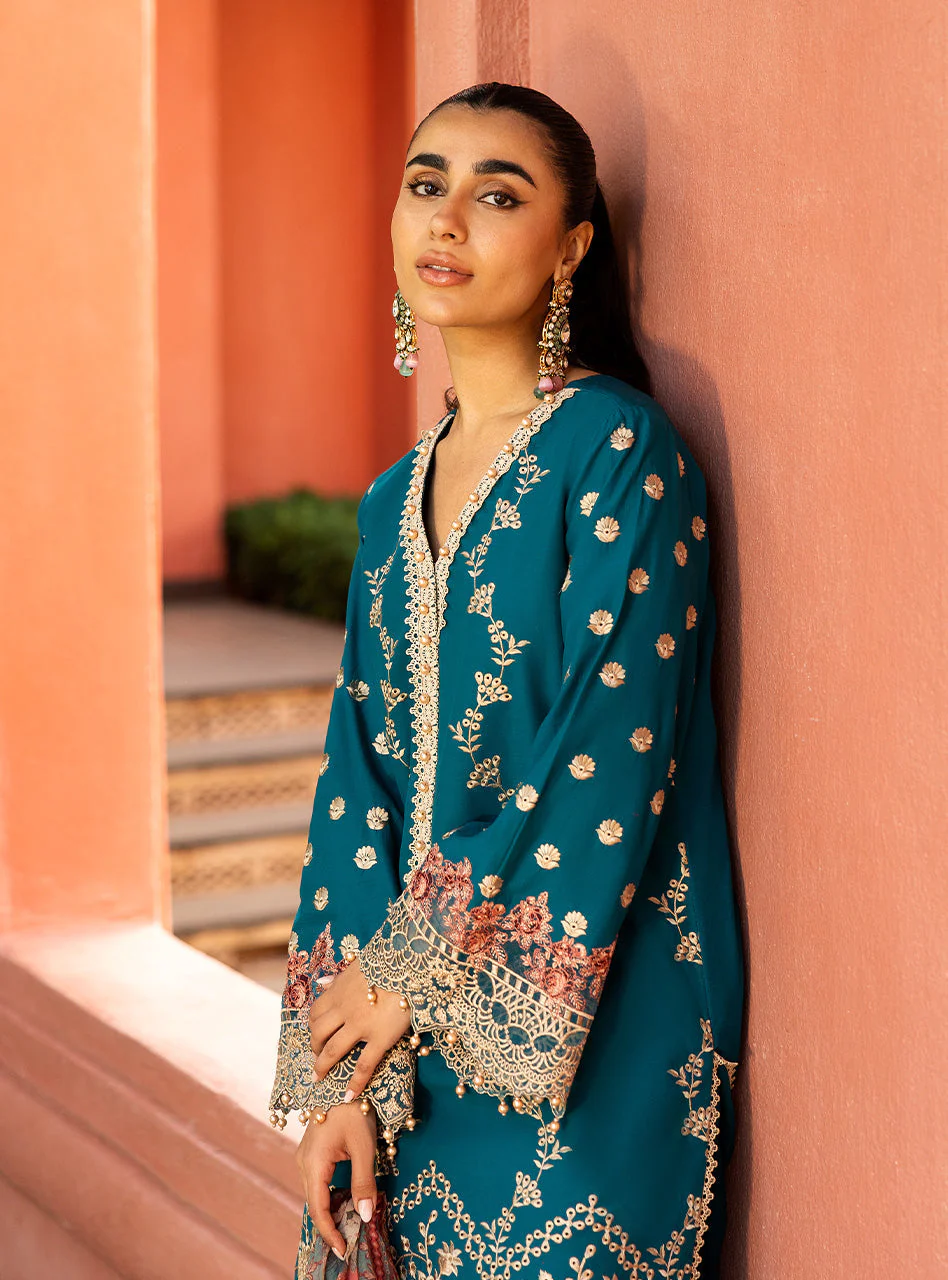 Zainab Chottani Chikankari Luxury Lawn – Izrah - 2A - Image 5