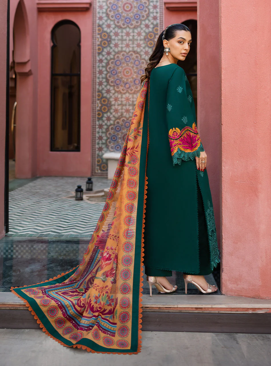 Zainab Chottani Chikankari Luxury Lawn – Nia - 6A - Image 3