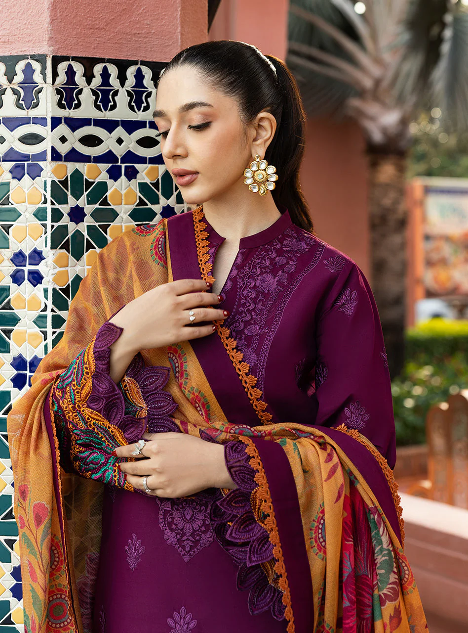 Zainab Chottani Chikankari Luxury Lawn – Nia - 6B - Image 7