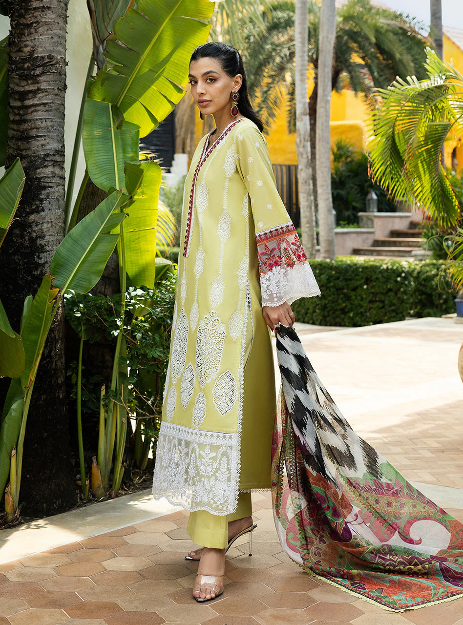 Zainab Chottani Chikankari Luxury Lawn – Rayne - 12A - Image 3