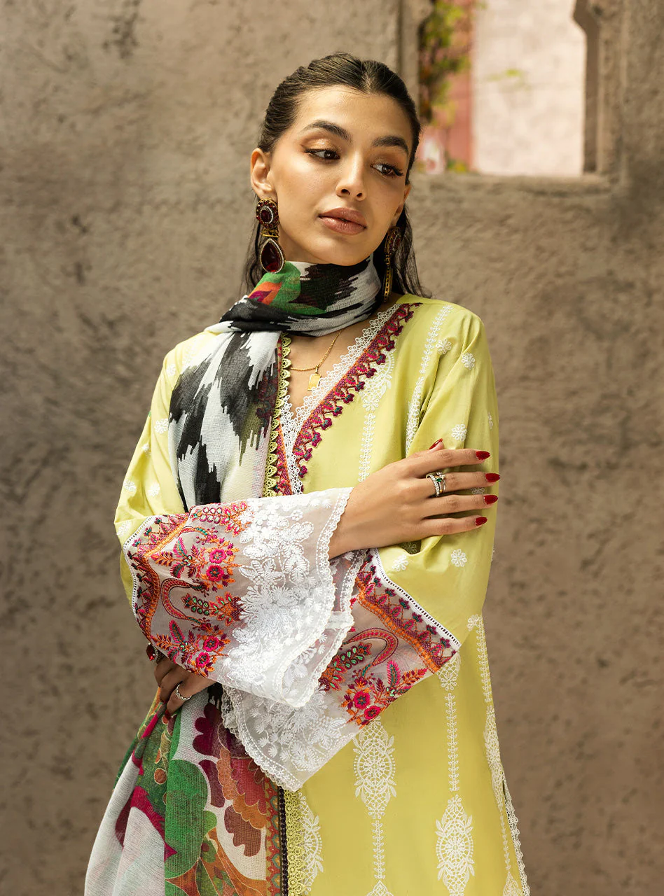 Zainab Chottani Chikankari Luxury Lawn – Rayne - 12A - Image 8