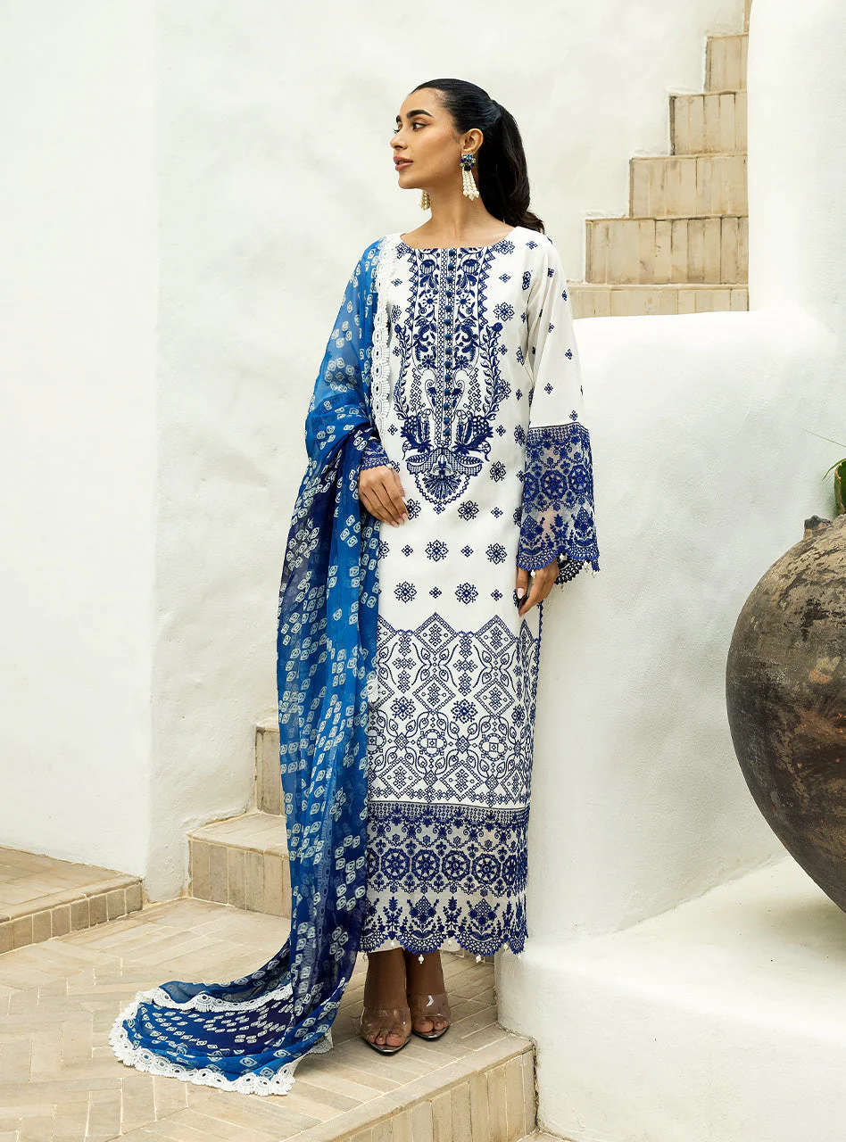 Zainab Chottani Chikankari Luxury Lawn – Reem - 8A - Image 5