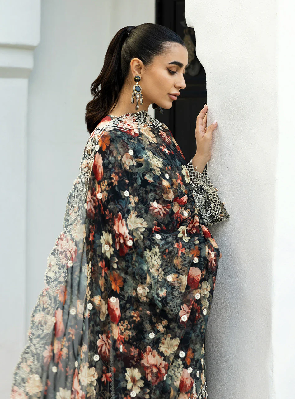 Zainab Chottani Chikankari Luxury Lawn – Reeya - 10A - Image 6