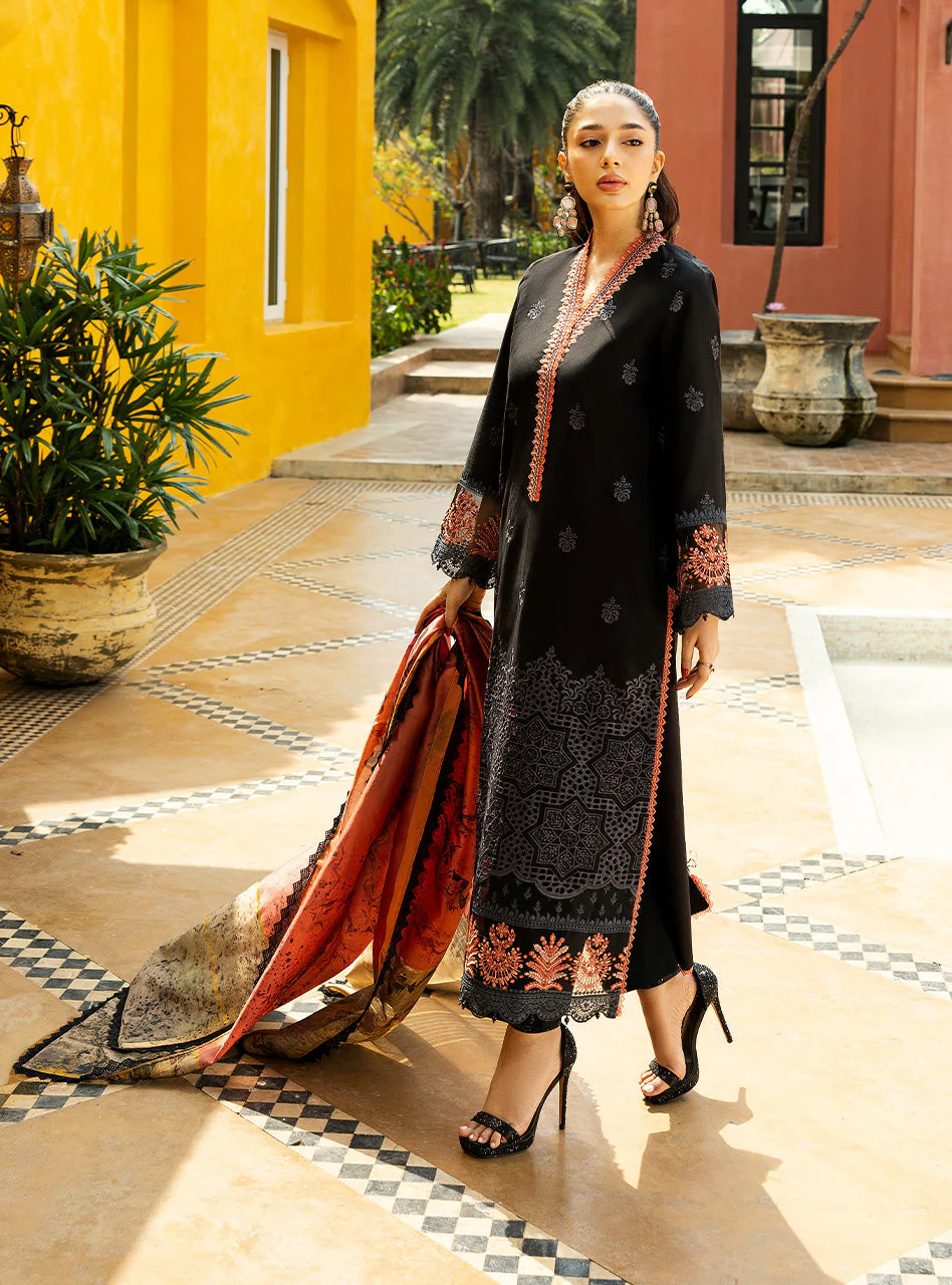 Zainab Chottani Chikankari Luxury Lawn – Selah - 5A - Image 6