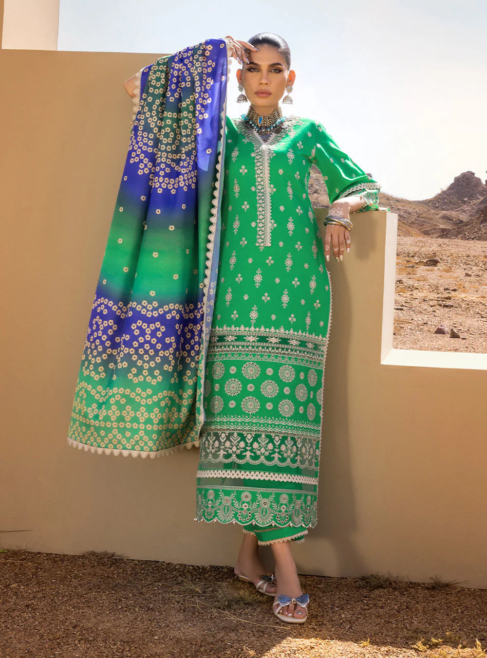 Zainab Chottani Luxury Chikankari Lawn Collection – Chunari 5A - Image 2