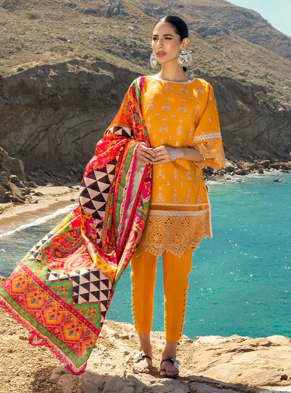 Zainab Chottani Luxury Chikankari Lawn Collection – Gunjal 3A - Image 2