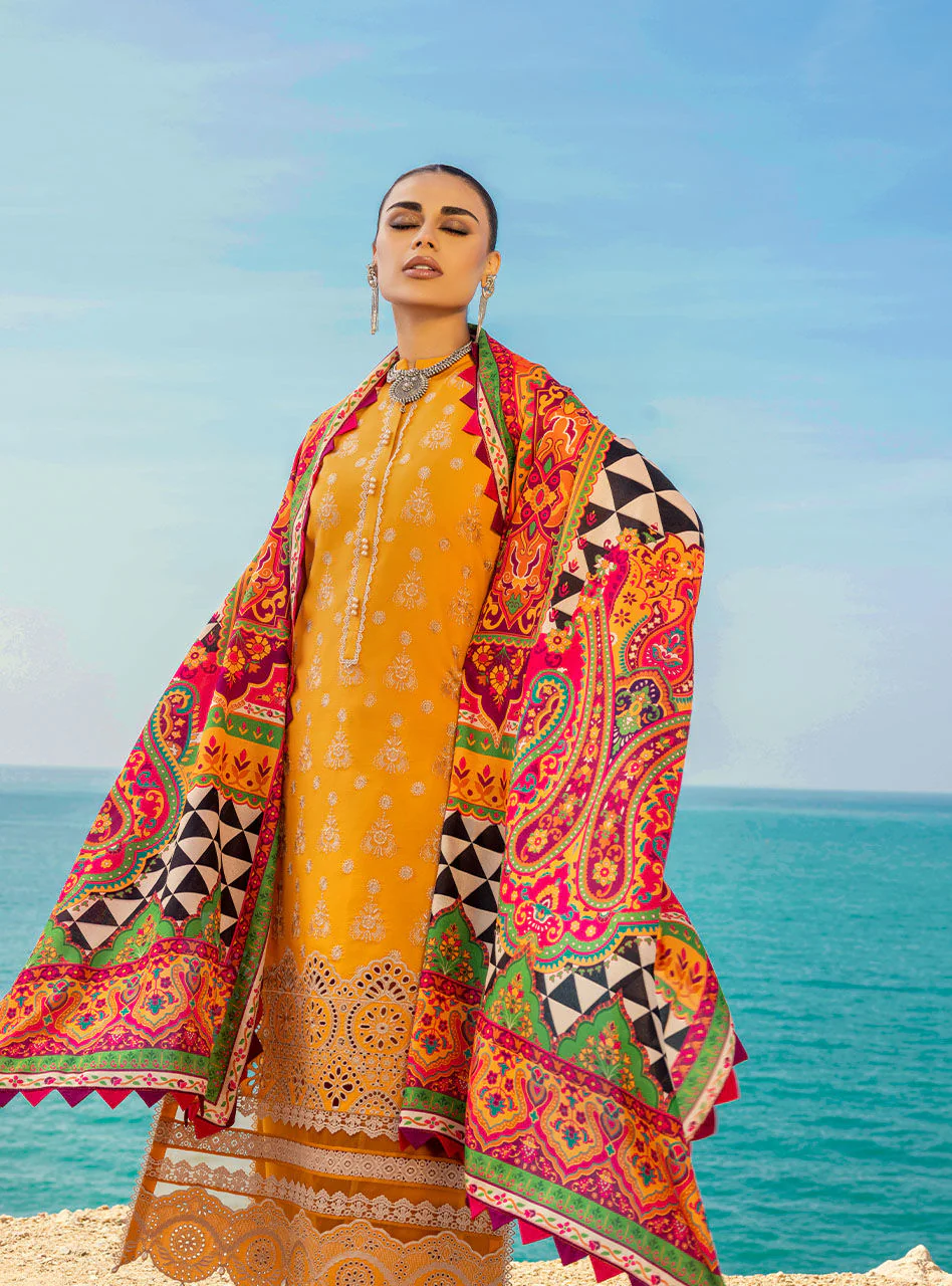 Zainab Chottani Luxury Chikankari Lawn Collection – Gunjal 3A - Image 5