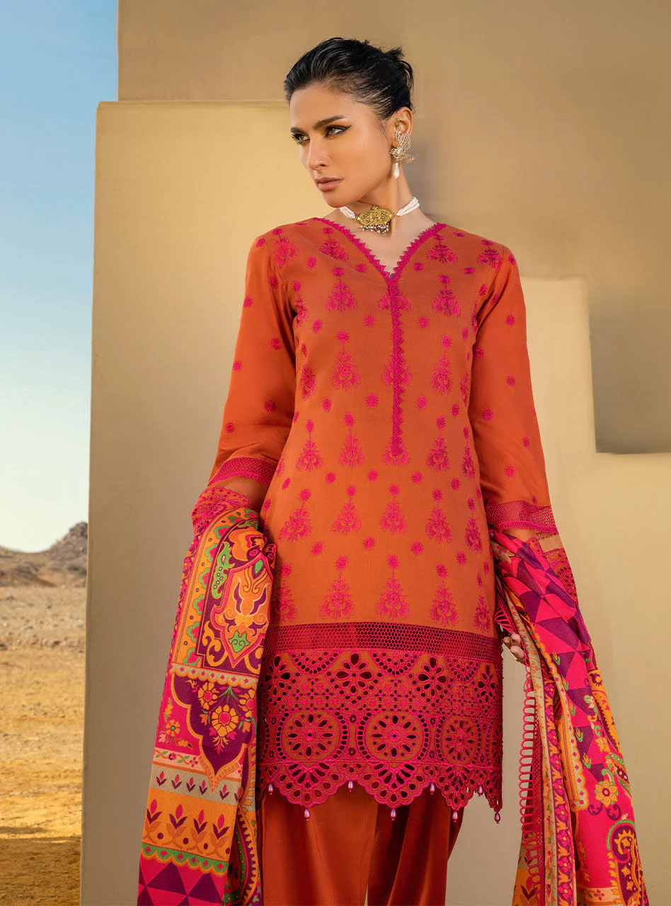 Zainab Chottani Luxury Chikankari Lawn Collection – Gunjal 3B - Image 7