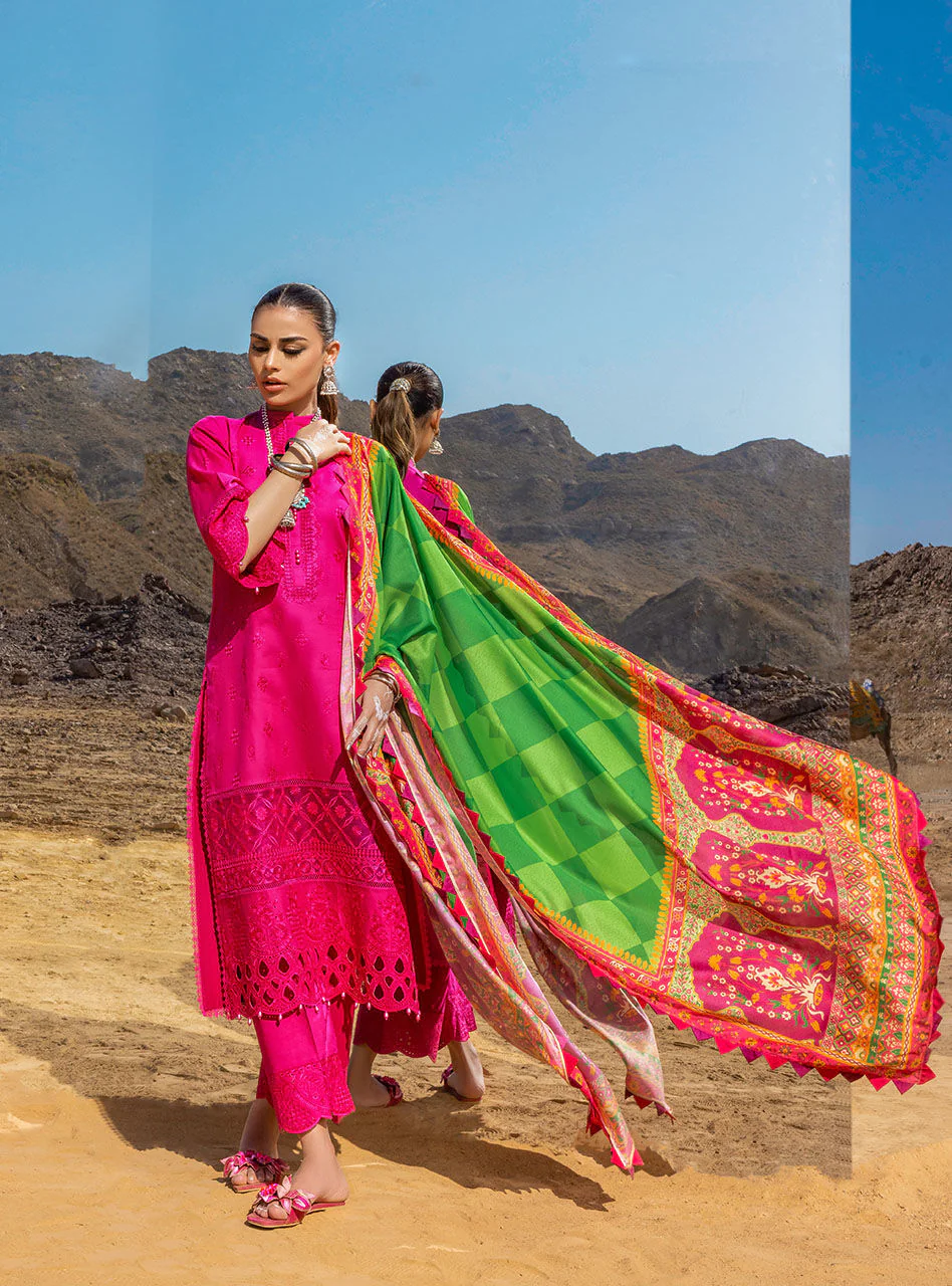 Zainab Chottani Luxury Chikankari Lawn Collection – Laal’En 10A - Image 6