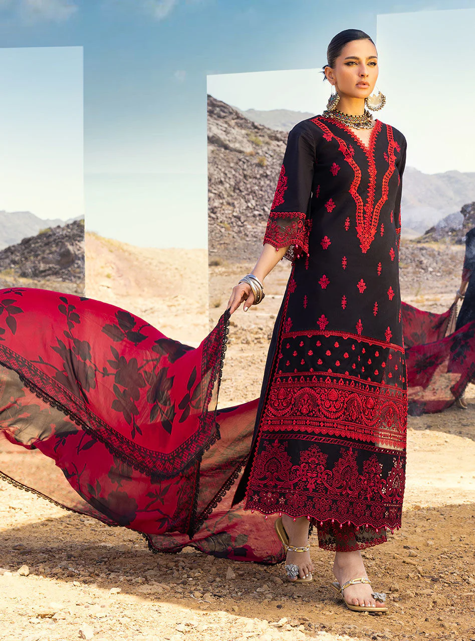 Zainab Chottani Luxury Chikankari Lawn Collection – Mahal 7A - Image 5