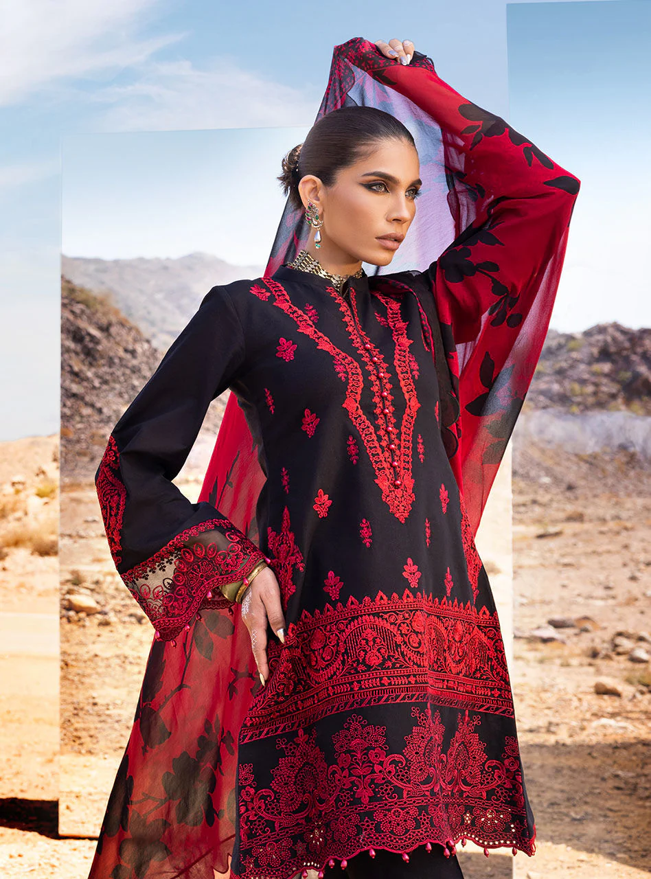 Zainab Chottani Luxury Chikankari Lawn Collection – Mahal 7A - Image 9