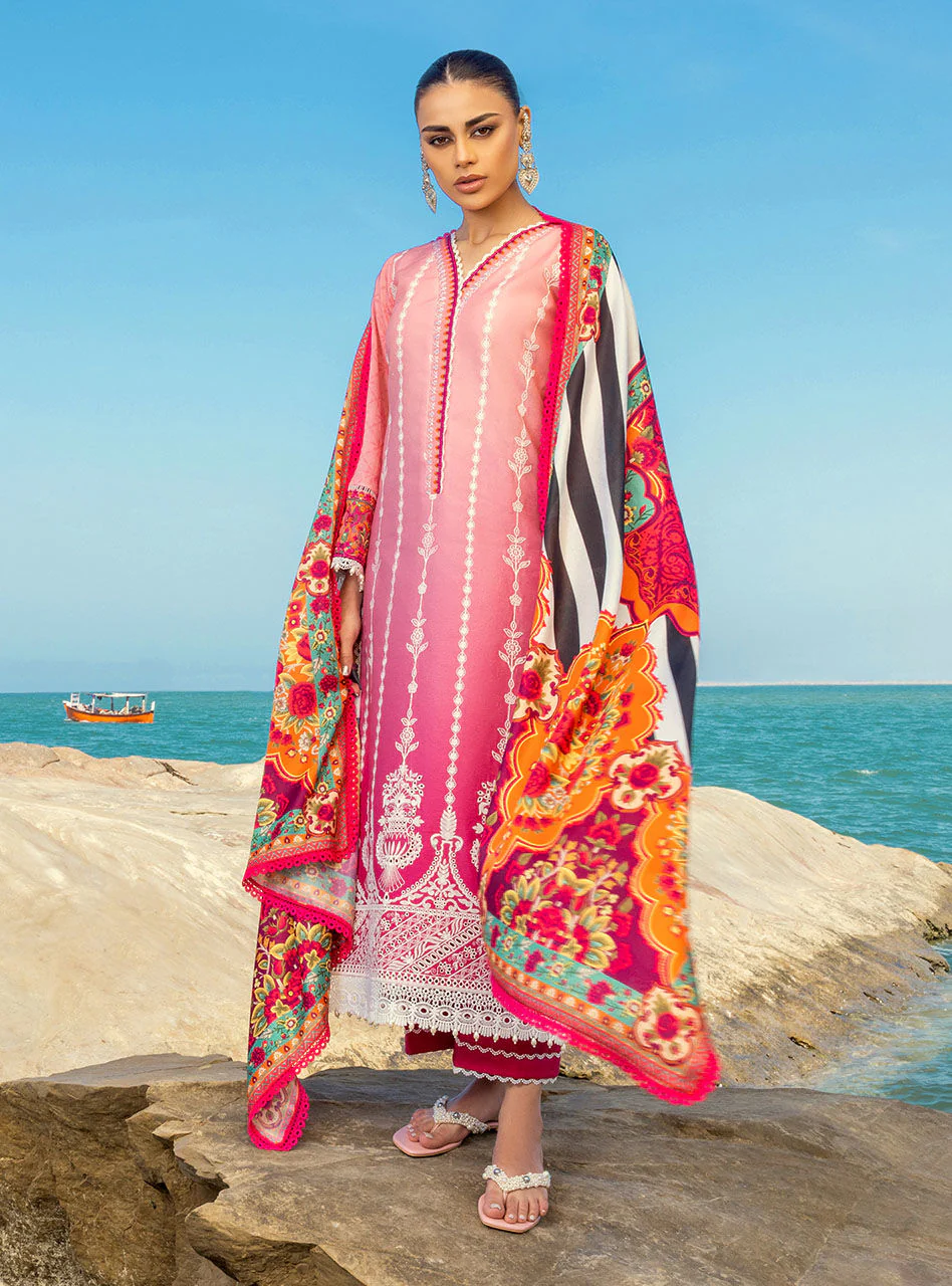 Zainab Chottani Luxury Chikankari Lawn Collection – Shanzey 6A - Image 2