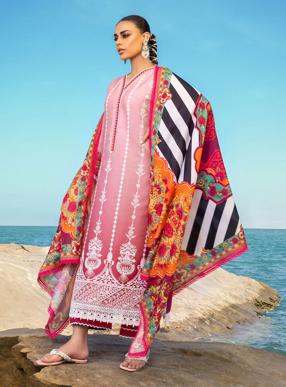 Zainab Chottani Luxury Chikankari Lawn Collection – Shanzey 6A - Image 5