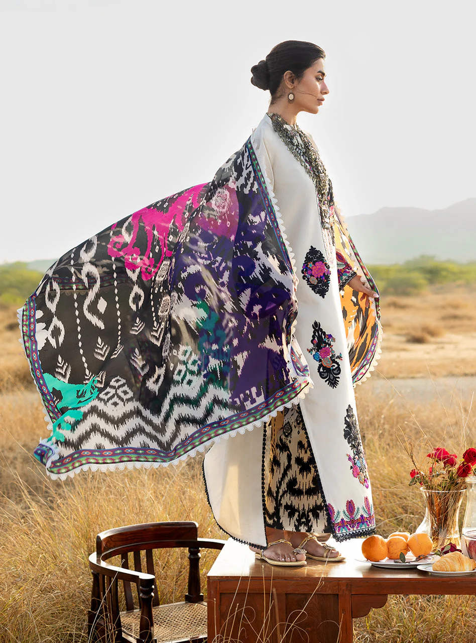 Zainab Chottani Luxury Lawn Eid Edit – Nivara 17 - Image 6