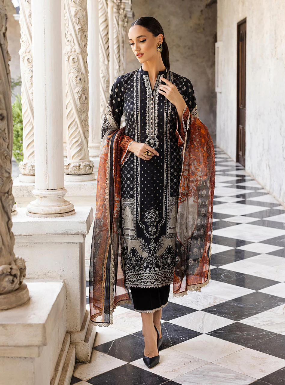 Zainab Chottani Tahra Lawn Collection – Celestial-Bliss 9A - Image 11