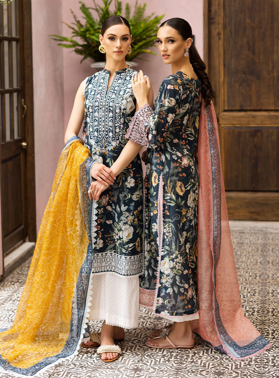Zainab Chottani Tahra Lawn Collection – Jade-charm 1A - Image 20