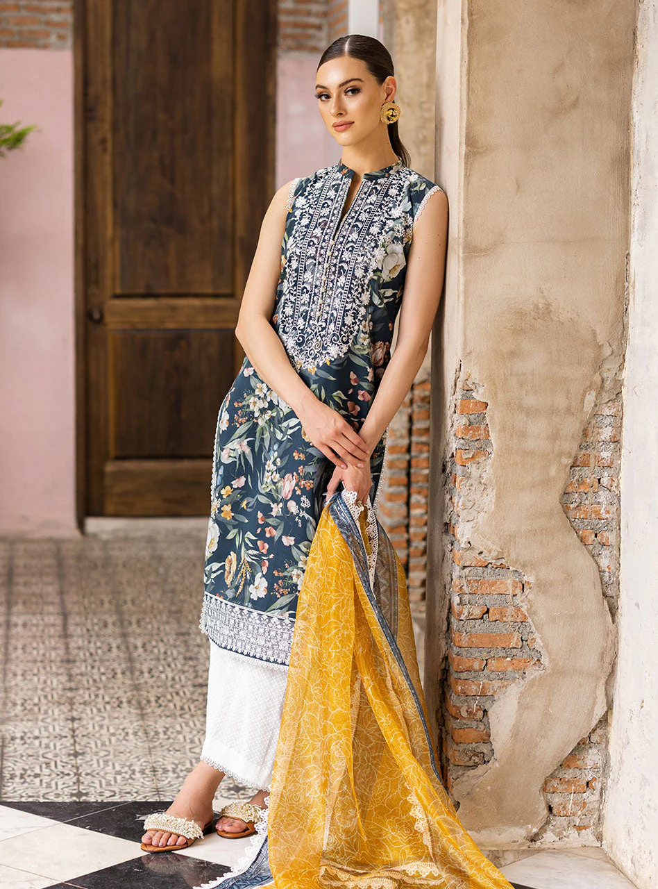 Zainab Chottani Tahra Lawn Collection – Jade-charm 1A - Image 5
