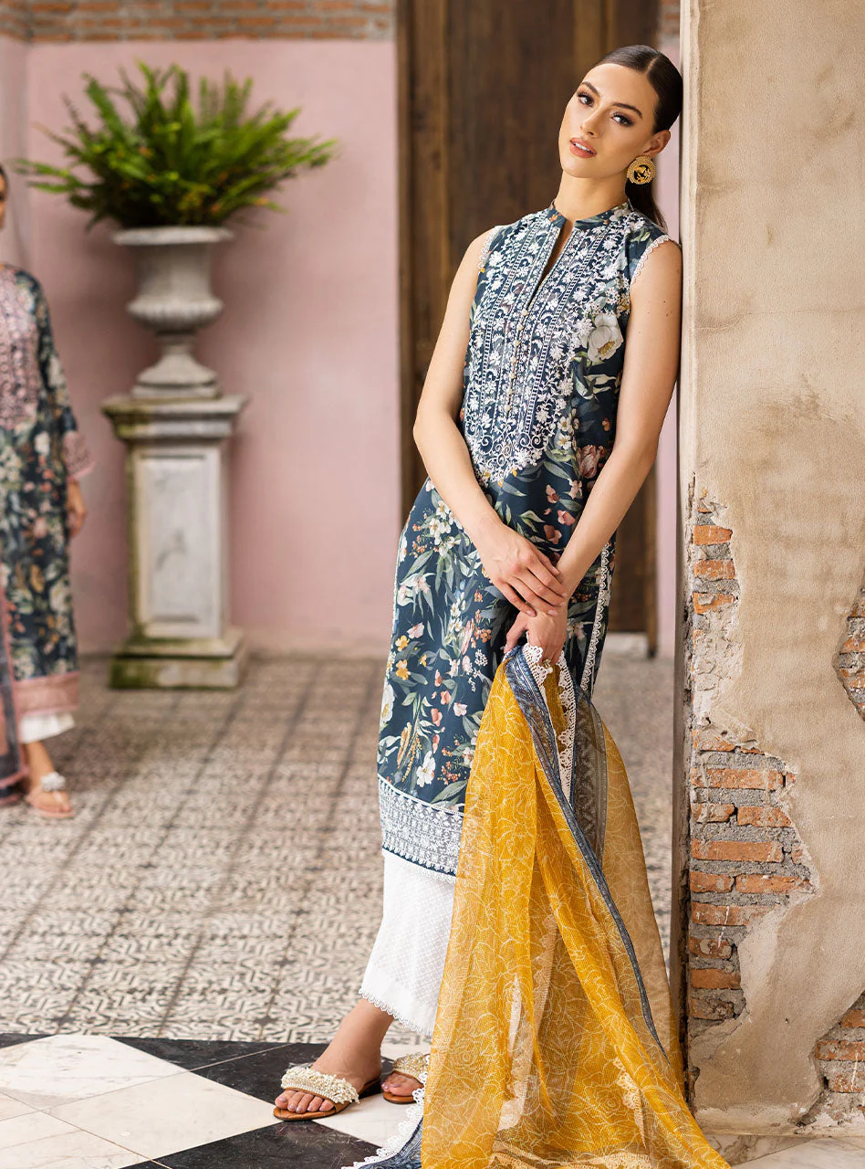 Zainab Chottani Tahra Lawn Collection – Jade-charm 1A - Image 6