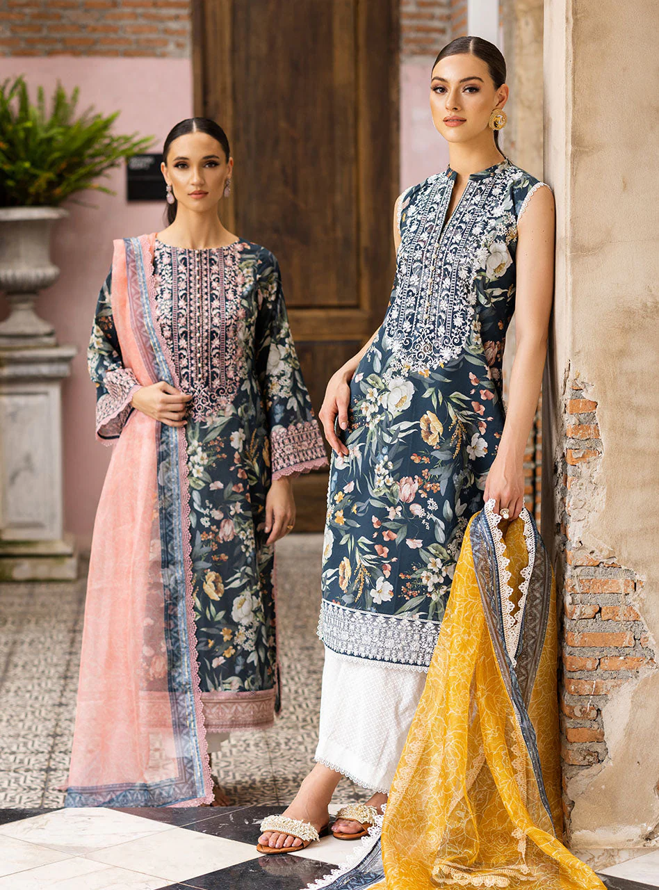 Zainab Chottani Tahra Lawn Collection – Jade-charm 1B - Image 12