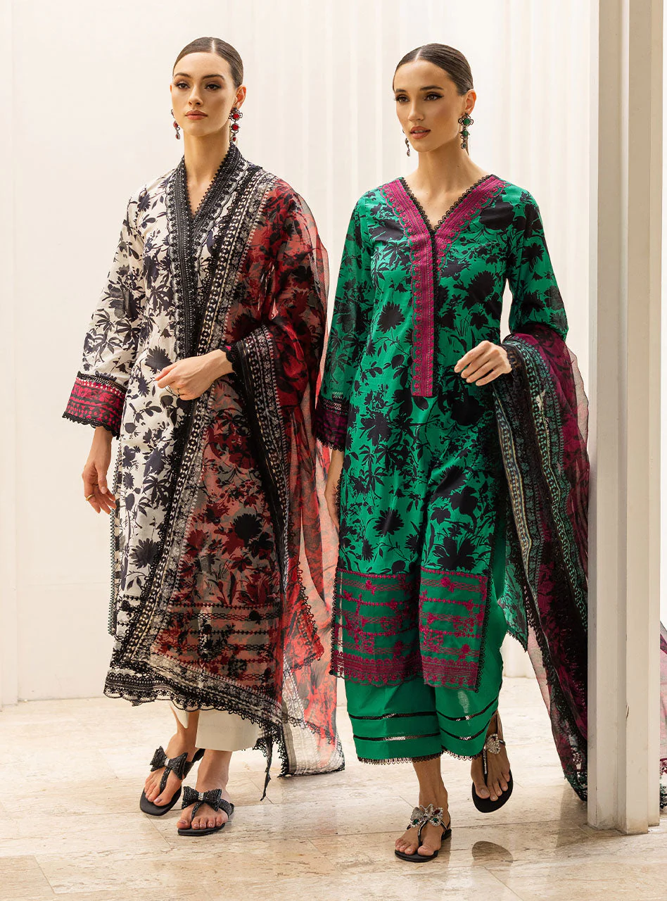 Zainab Chottani Tahra Lawn Collection – Mysti-Peony 5A - Image 18