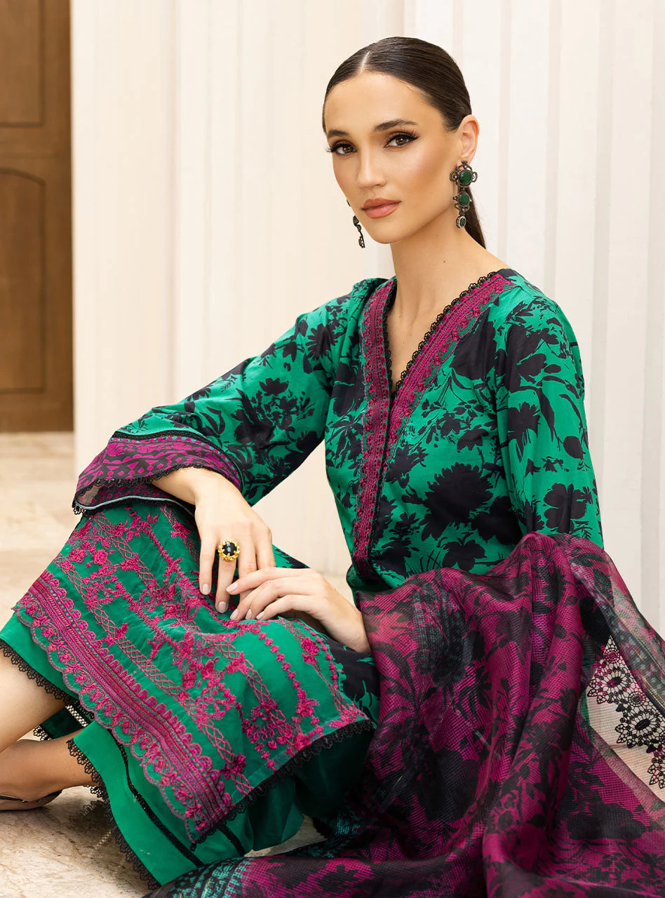 Zainab Chottani Tahra Lawn Collection – Mysti-Peony 5A - Image 8