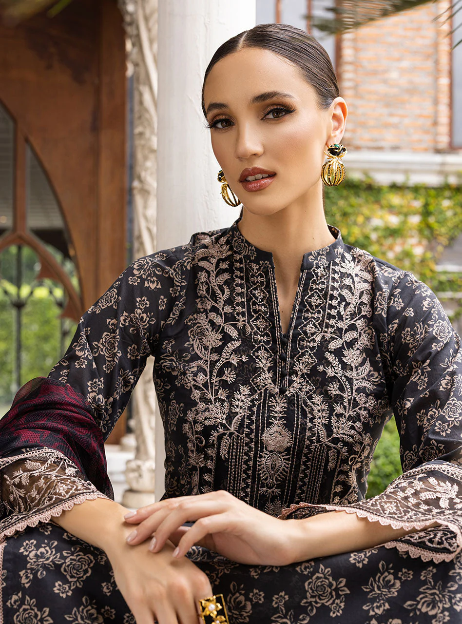 Zainab Chottani Tahra Lawn Collection – Onyx-Aura 6A - Image 6