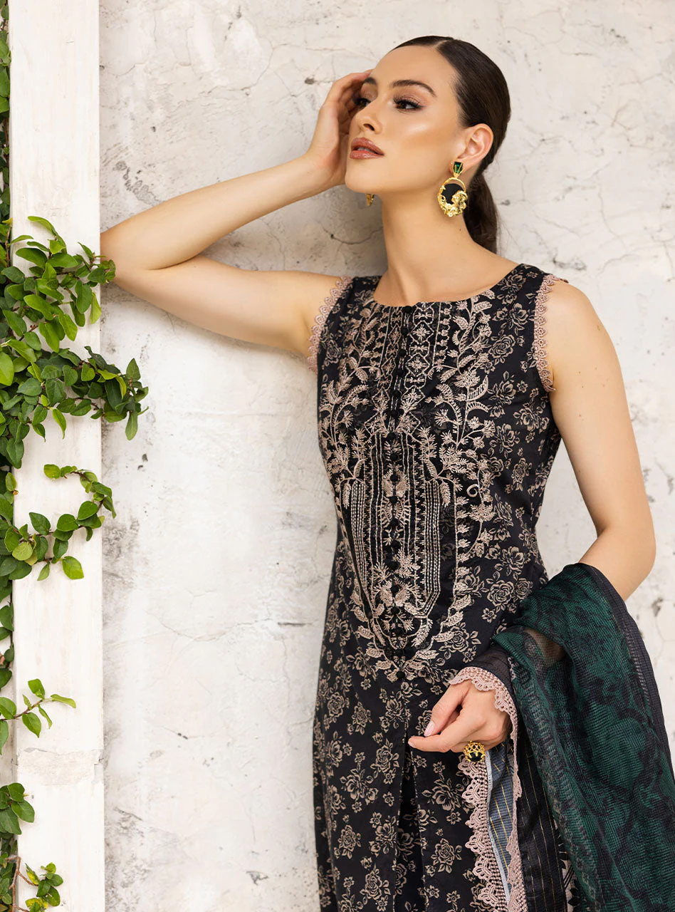 Zainab Chottani Tahra Lawn Collection – Onyx-Aura 6B - Image 8