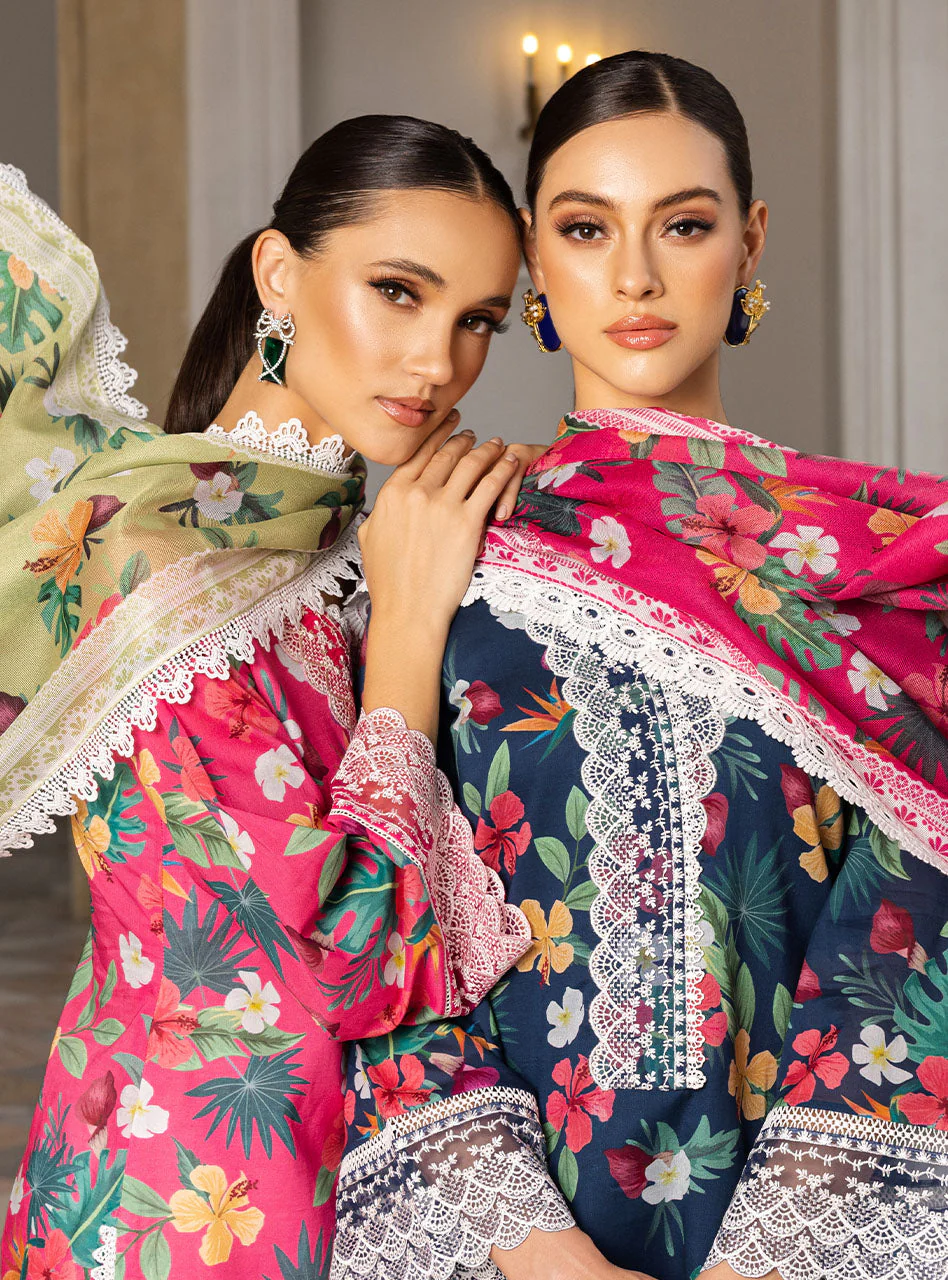 Zainab Chottani Tahra Lawn Collection – Wild-blossom 2A - Image 19