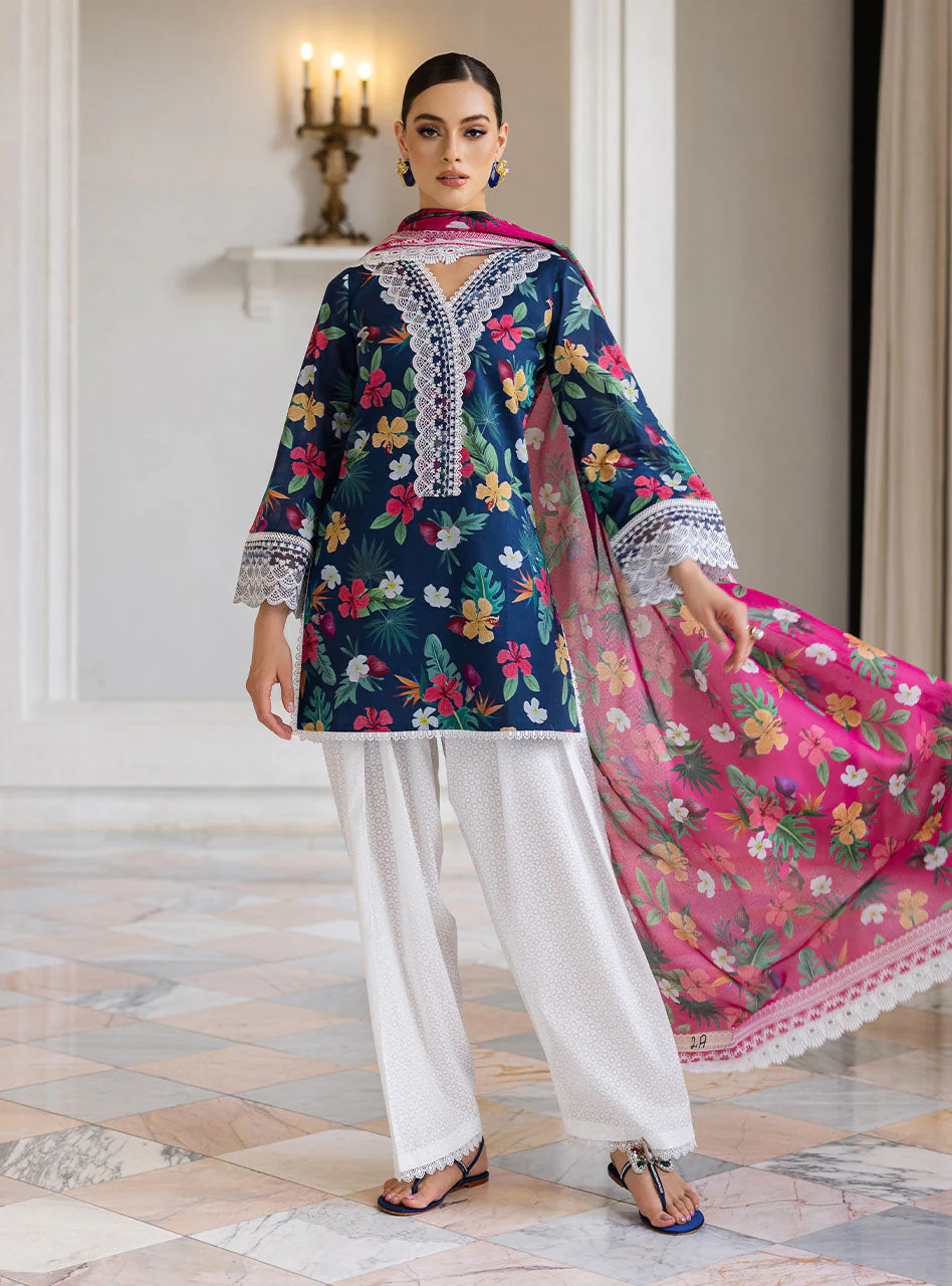 Zainab Chottani Tahra Lawn Collection – Wild-blossom 2A - Image 5