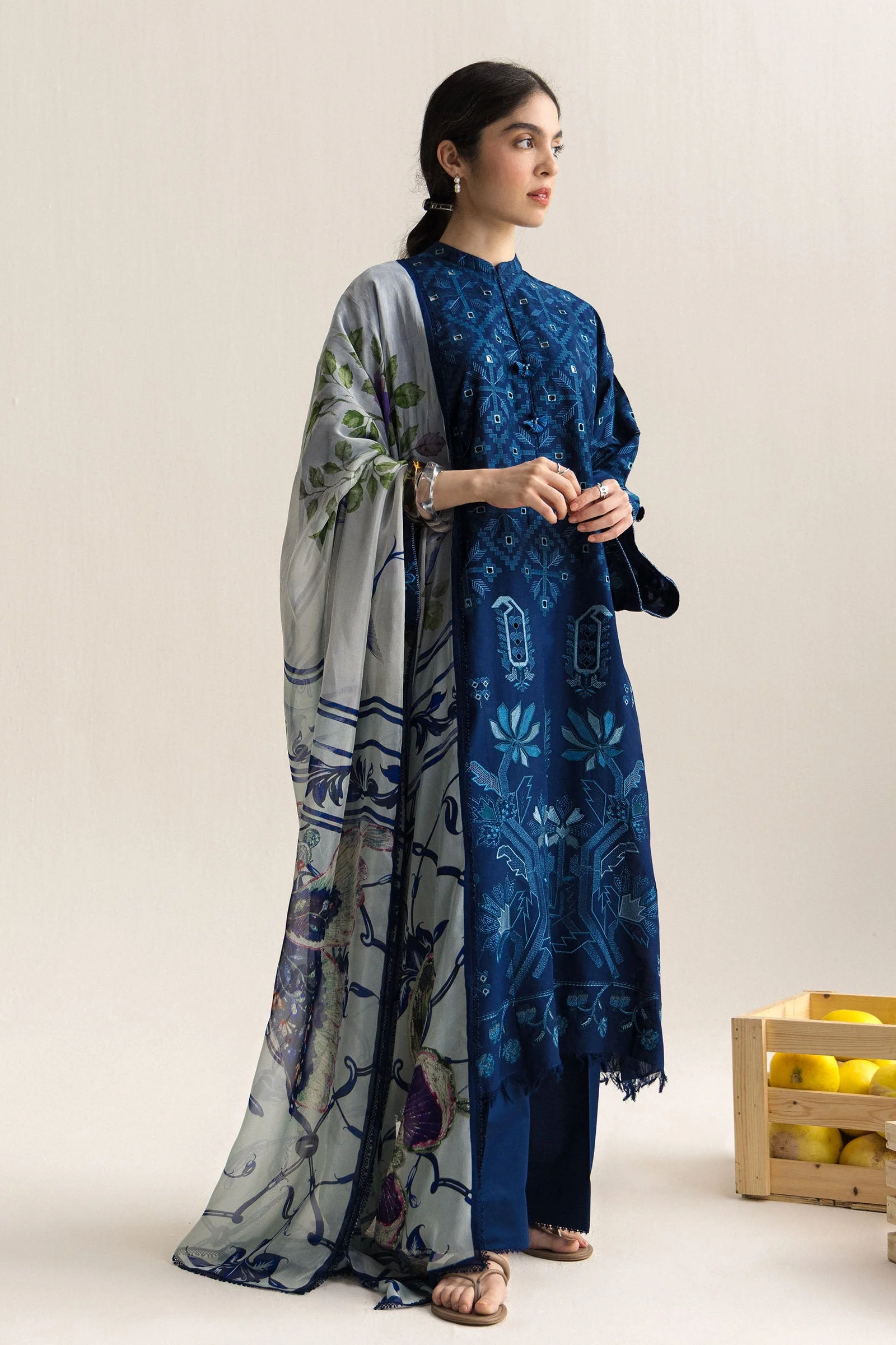 Zara Shahjahan Coco Lawn Edit II – Soren-9A - Image 3