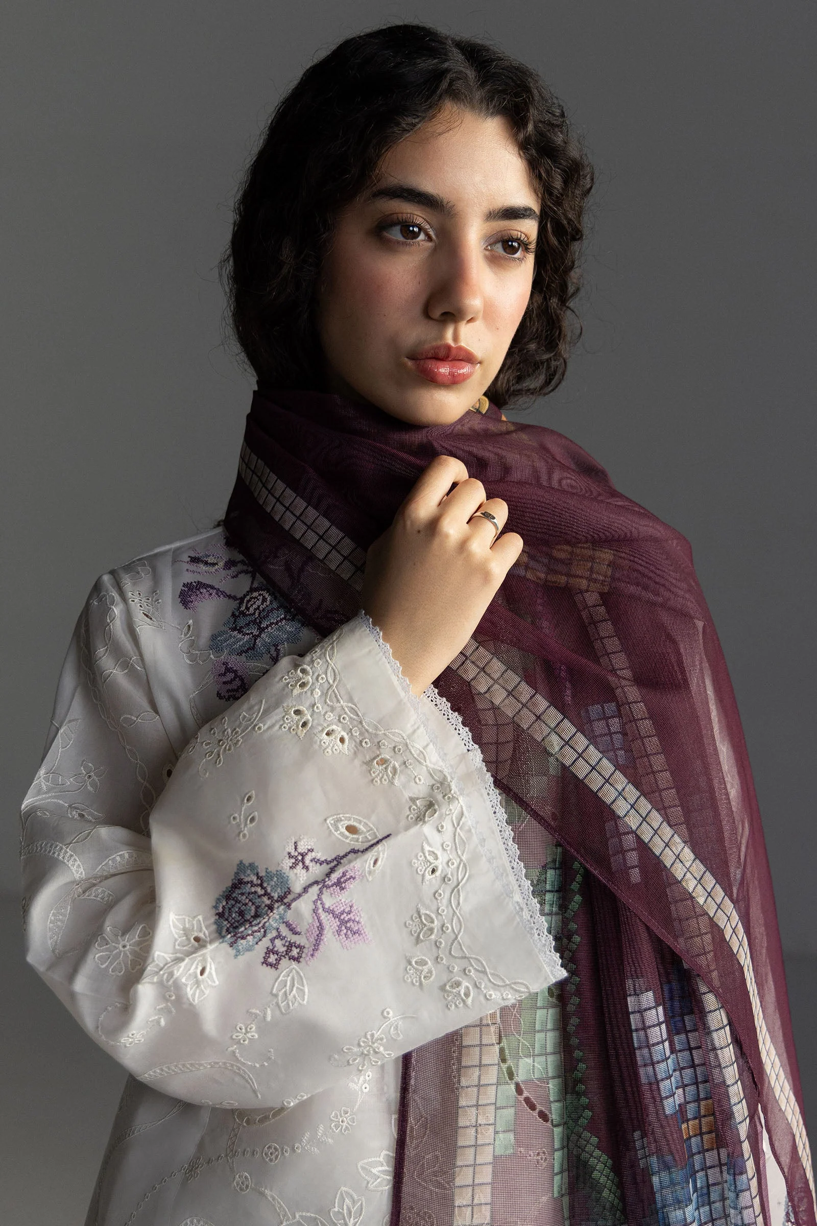 Zara Shahjahan Coco Lawn Edit – Sune-10B - Image 2