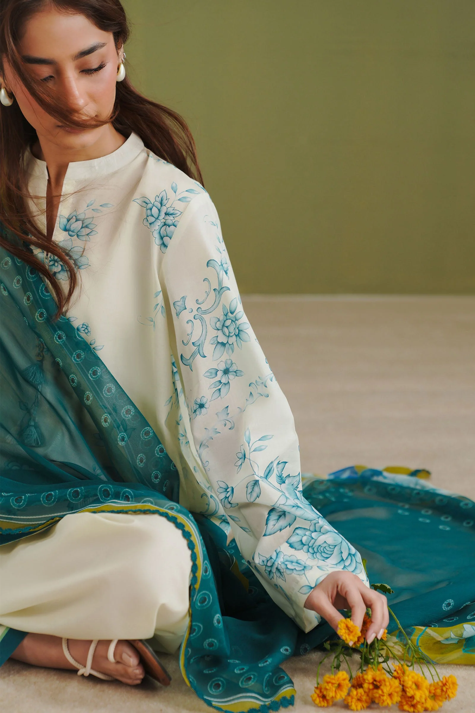Zara Shahjahan Coco Lawn Prints Drop I – Riya-2A - Image 4