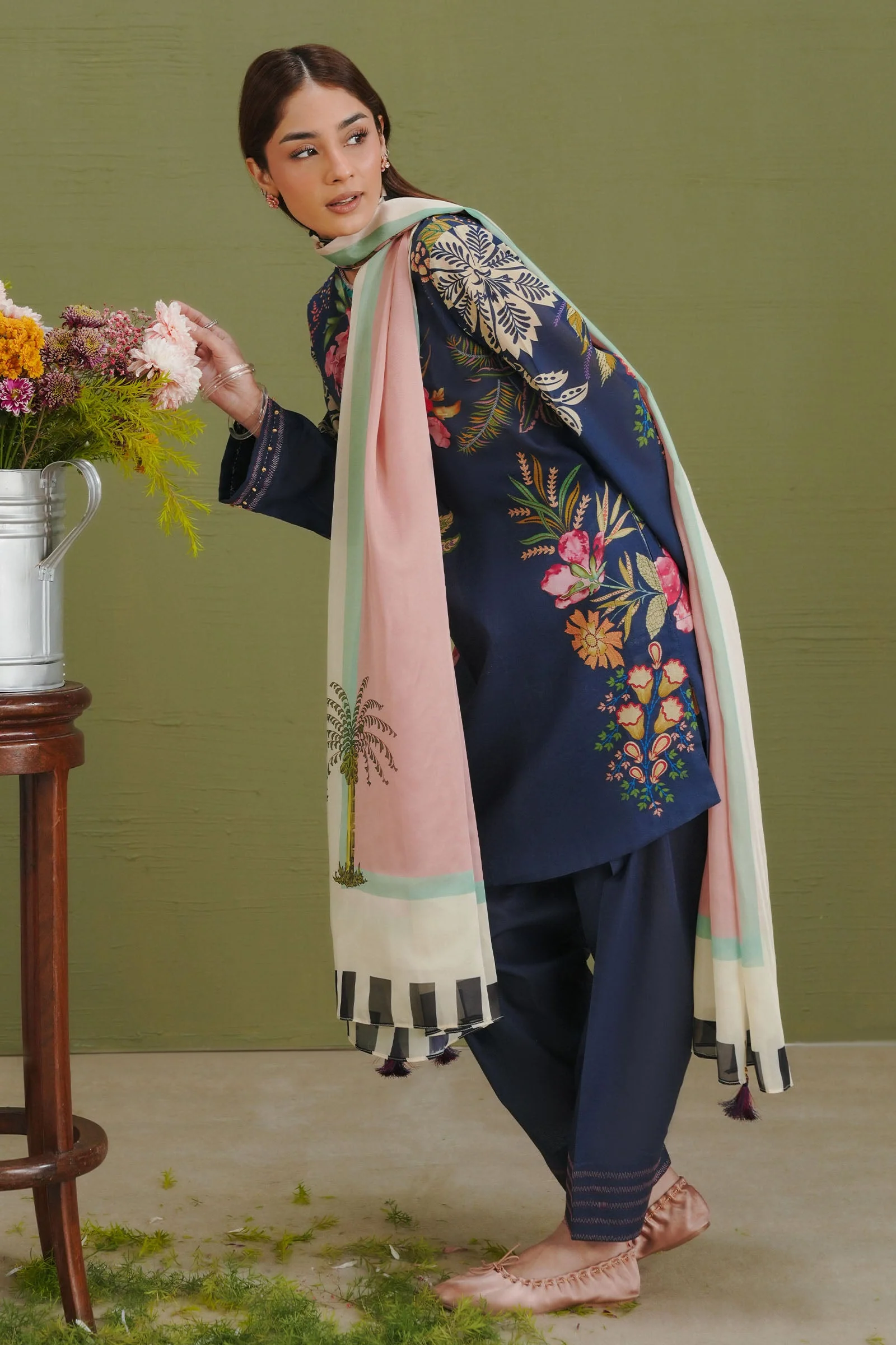 Zara Shahjahan Coco Lawn Prints Drop I – Vera-3B - Image 5