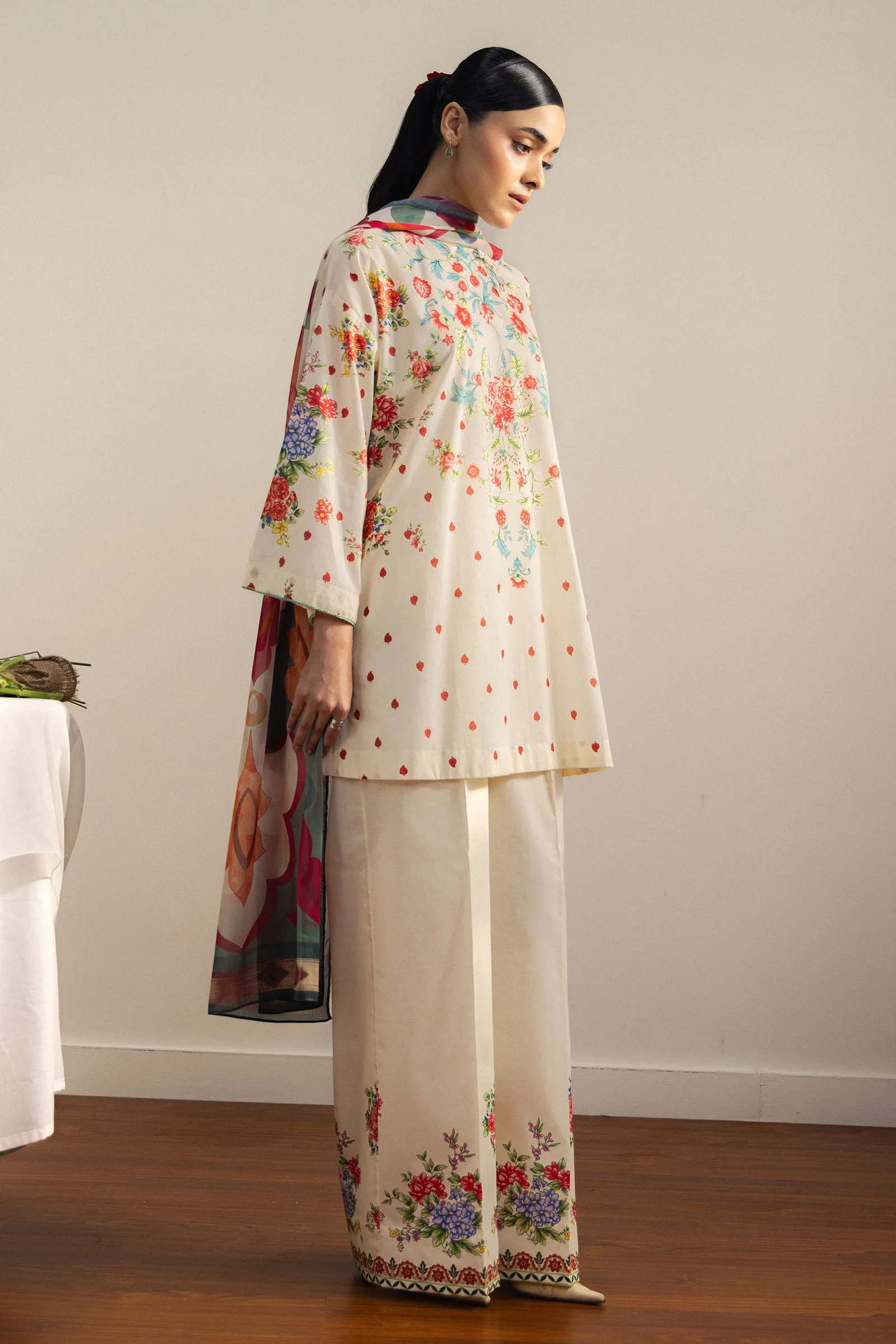 Zara Shahjahan Coco Lawn Prints Drop II – Aki-6A - Image 3